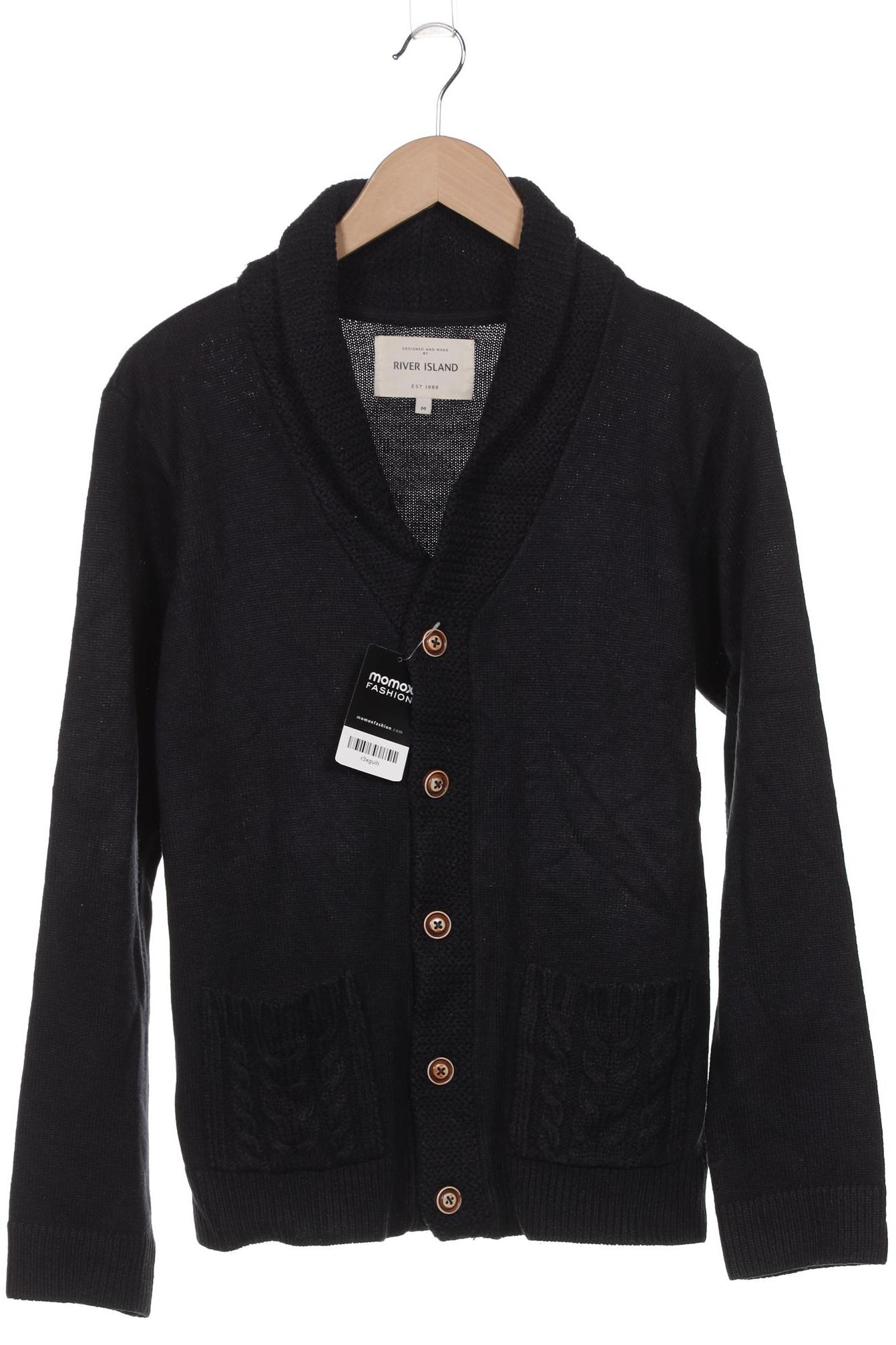 

River Island Herren Strickjacke, marineblau, Gr. 48