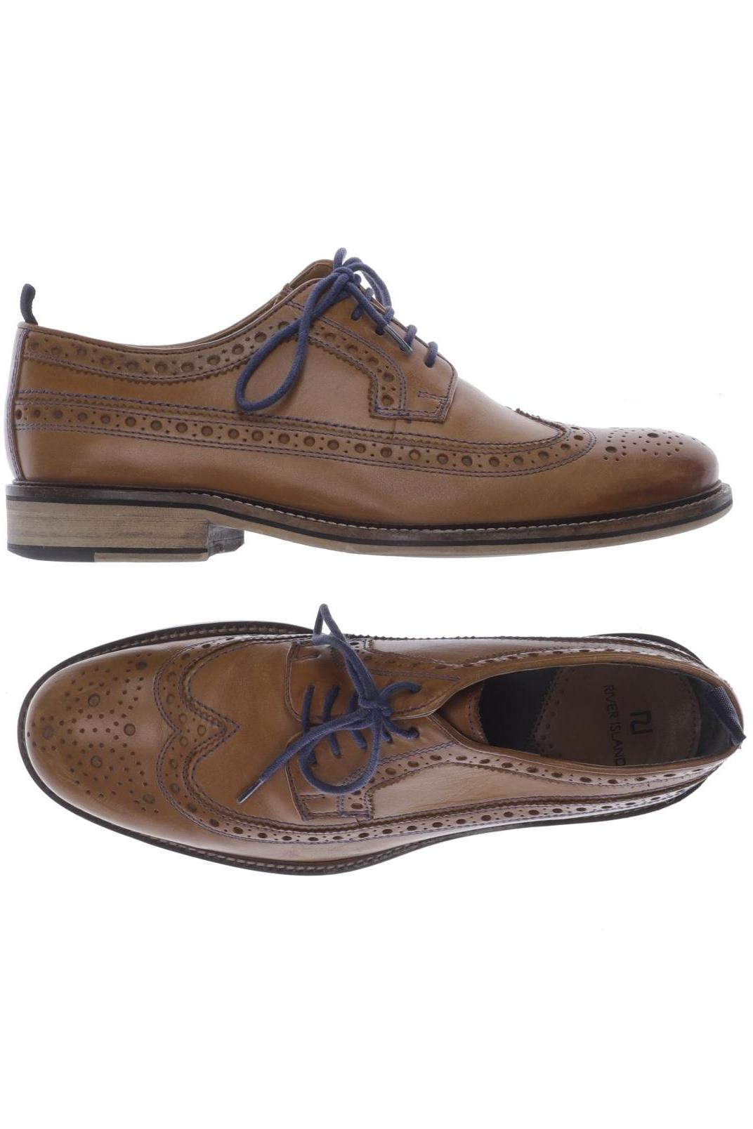

River Island Herren Halbschuh, braun, Gr. 7