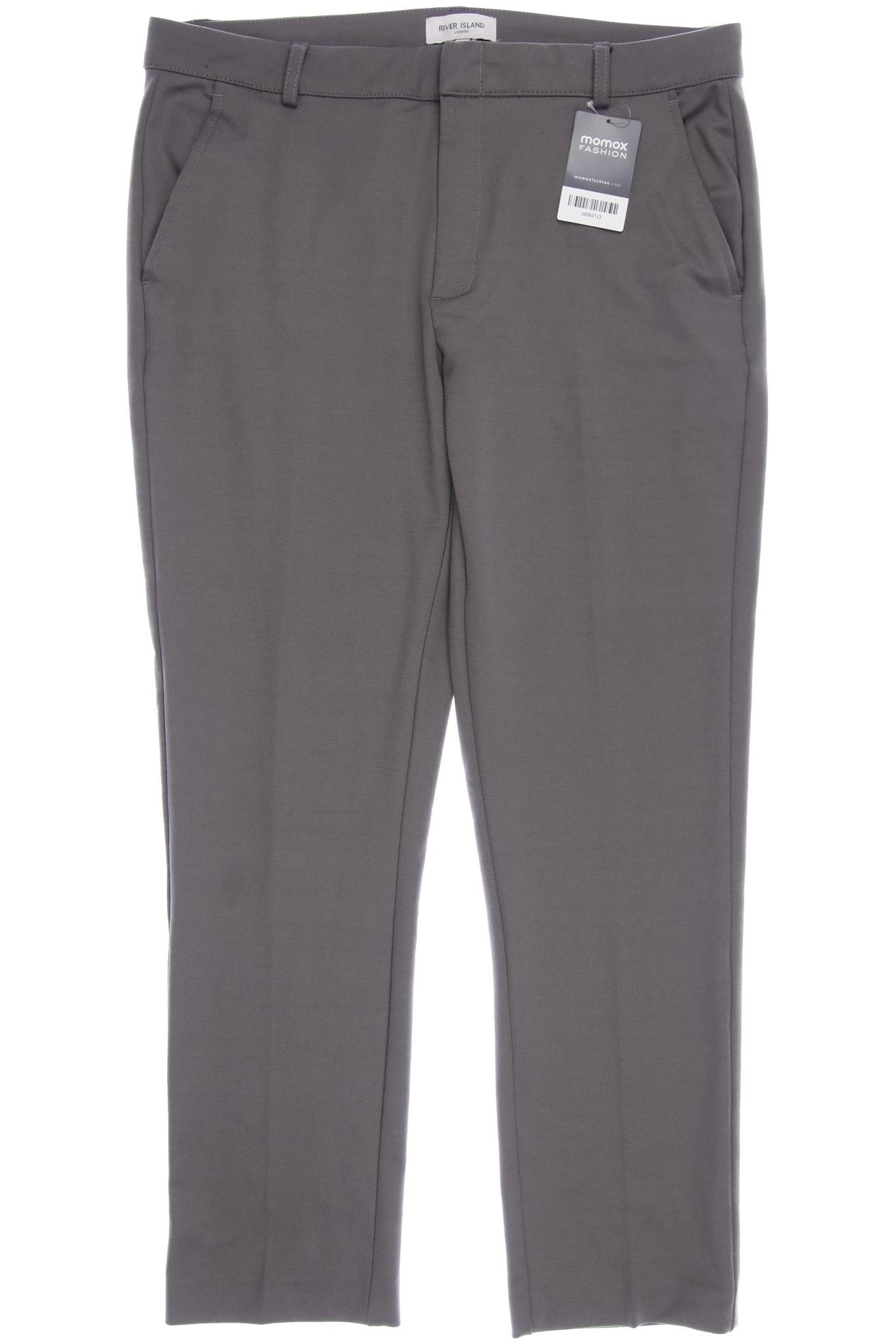 

River Island Herren Stoffhose, grau, Gr. 86