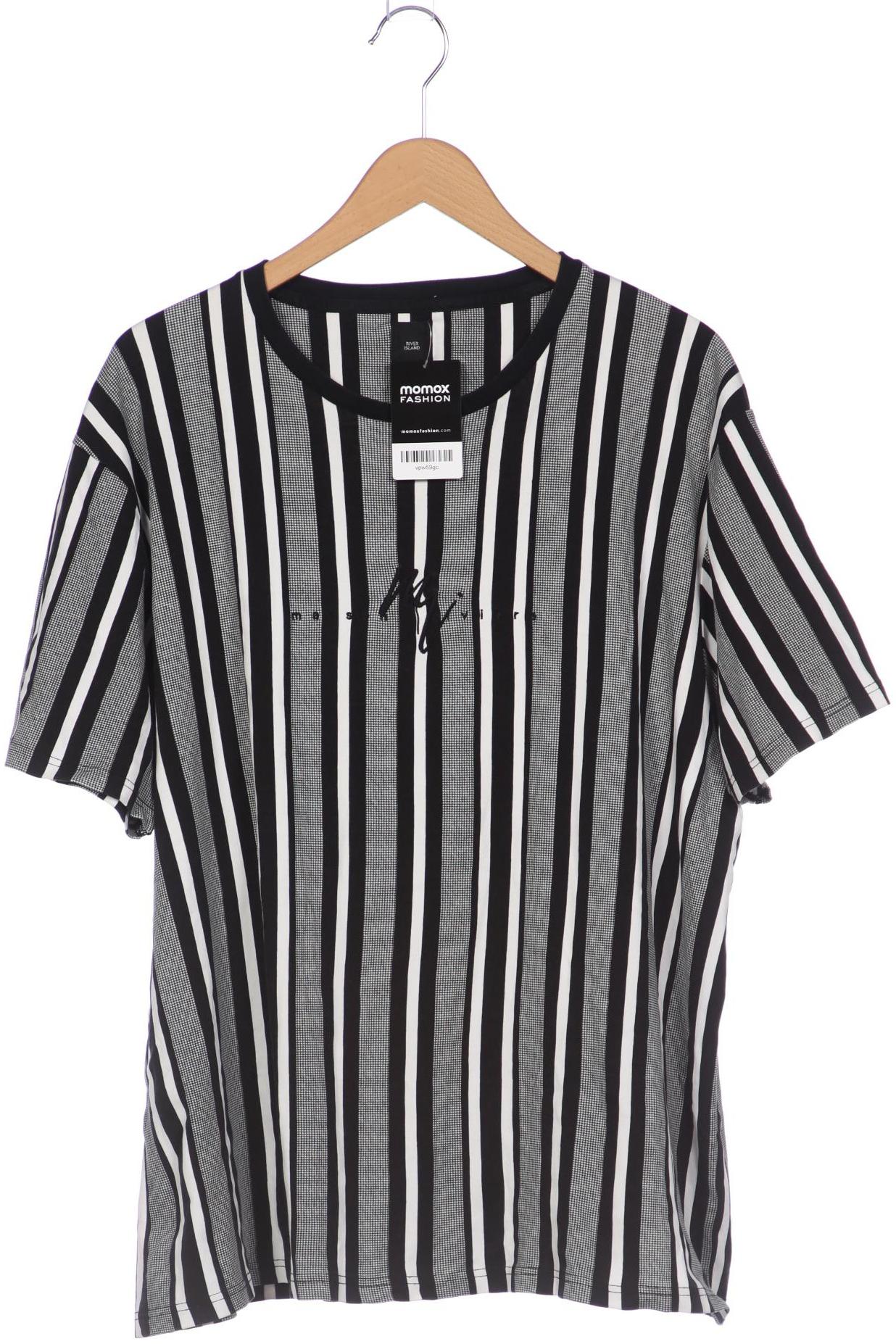 

River Island Herren T-Shirt, schwarz