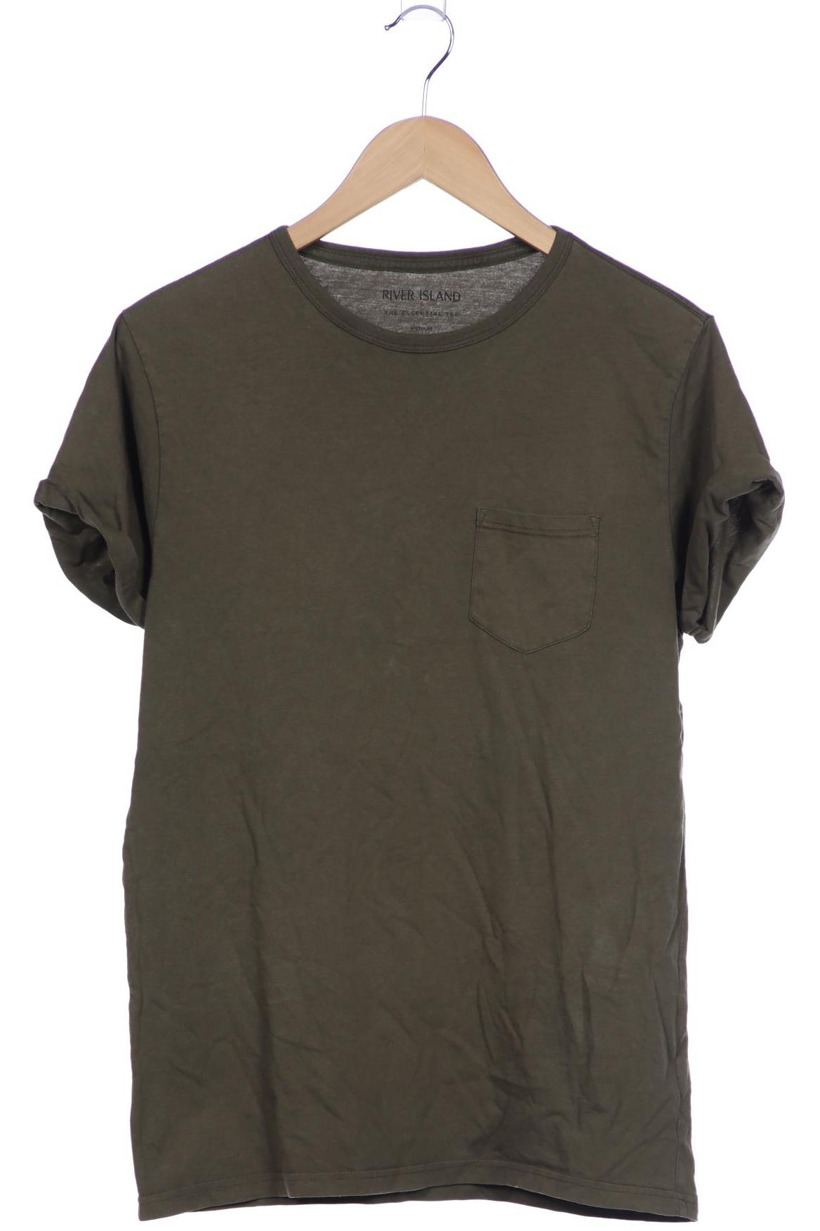 

River Island Herren T-Shirt, grün, Gr. 48