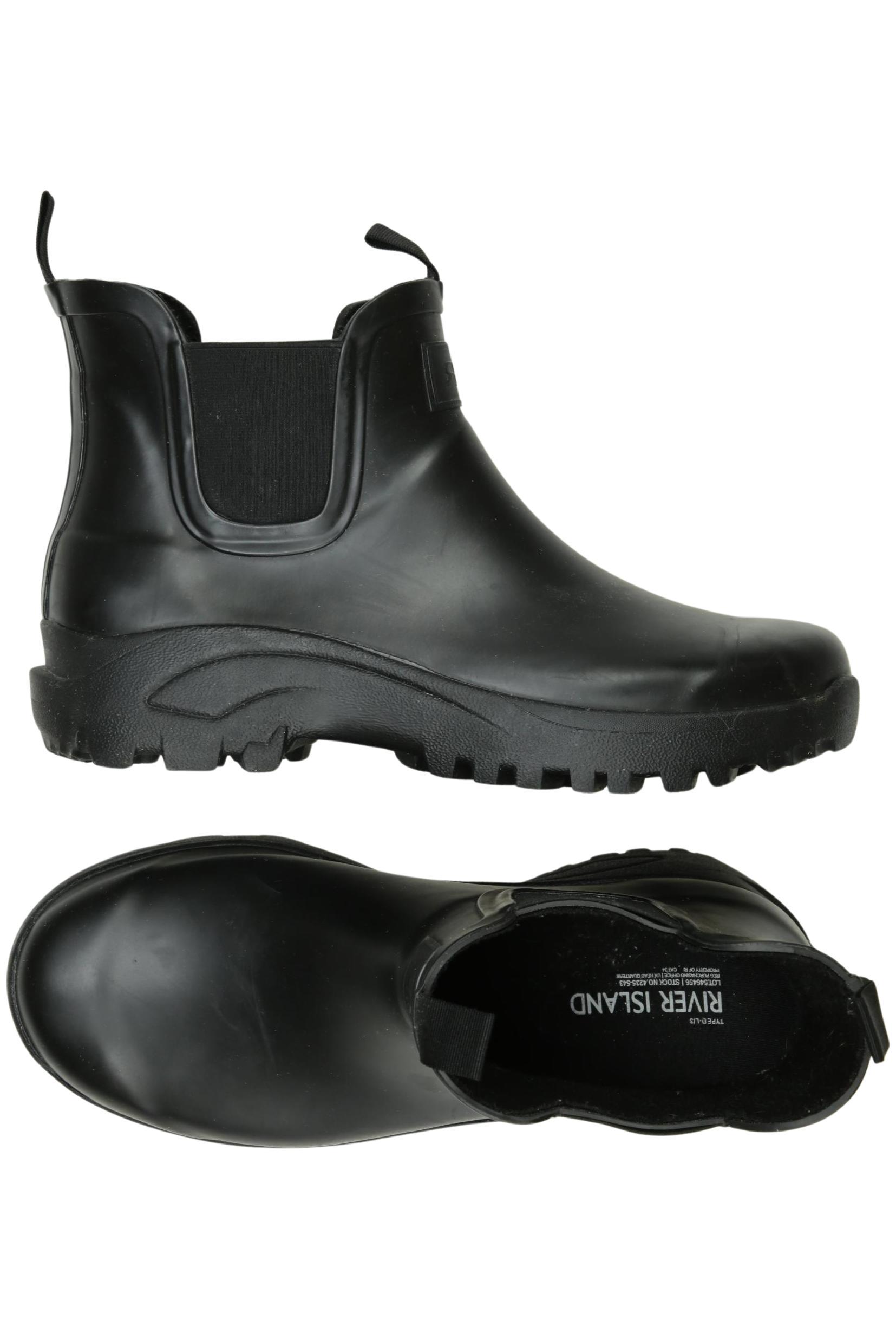 

River Island Herren Stiefel, schwarz, Gr. 42