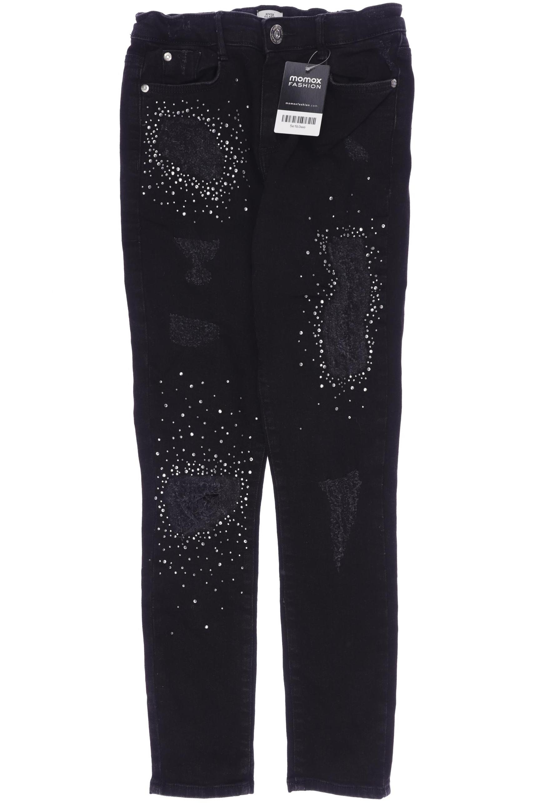 

River Island Mädchen Jeans, schwarz