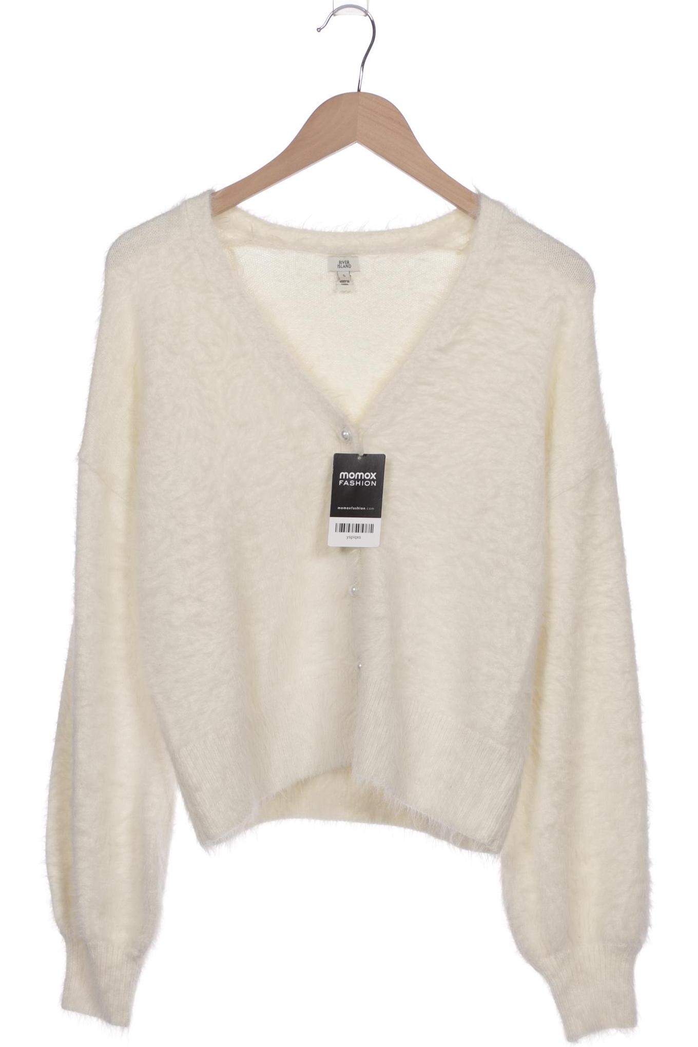 

River Island Damen Strickjacke, cremeweiß, Gr. 134