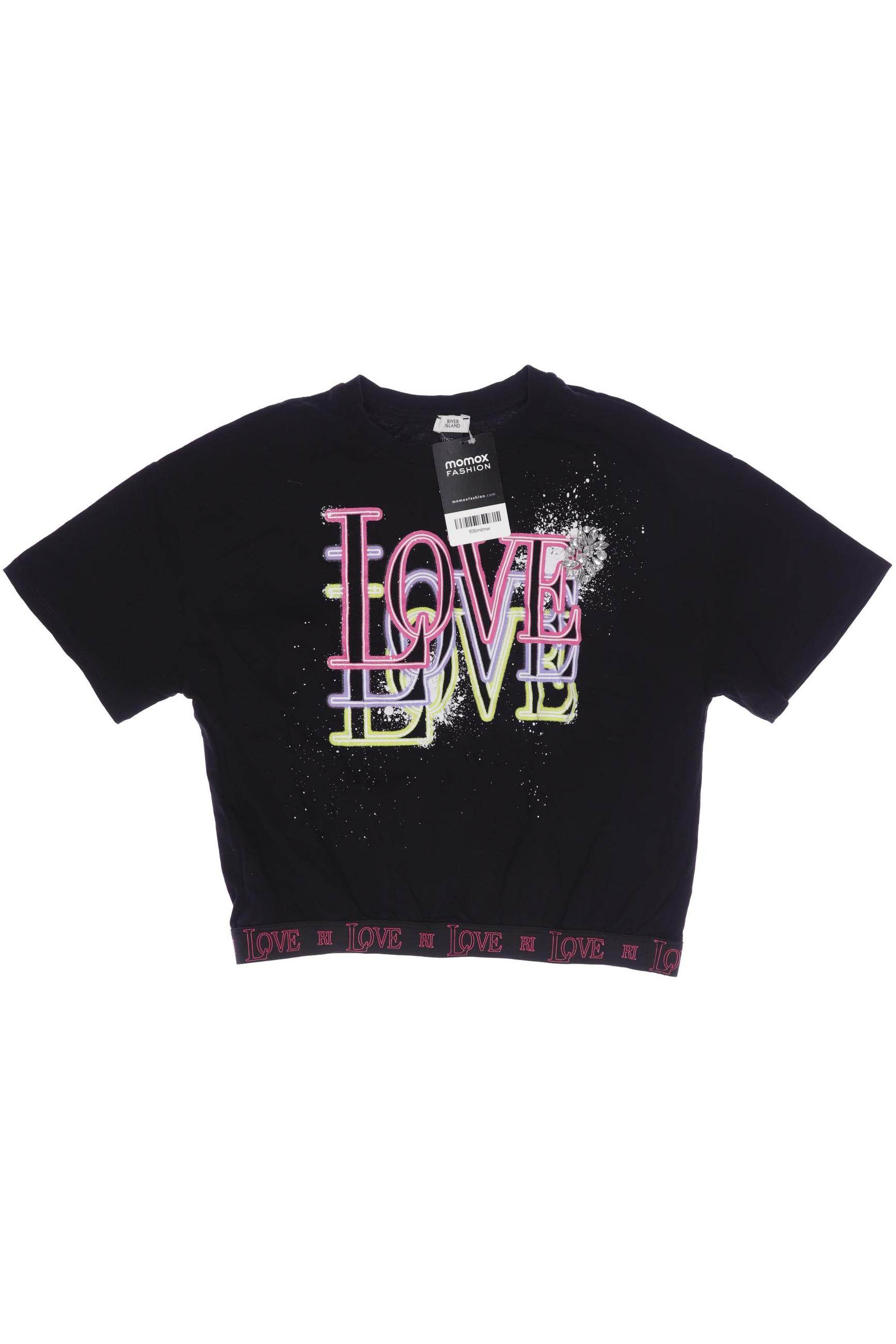 

River Island Mädchen T-Shirt, schwarz