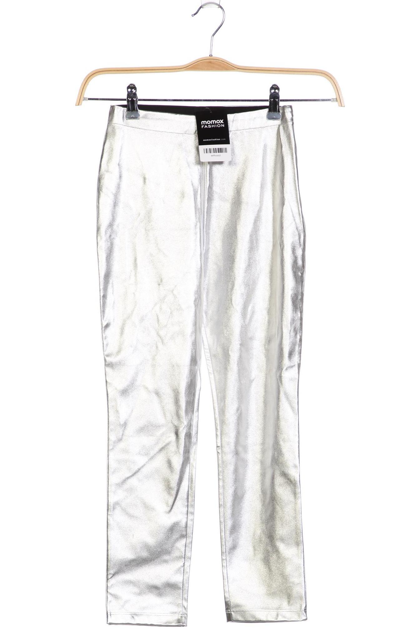 

River Island Damen Stoffhose, silber, Gr. 140