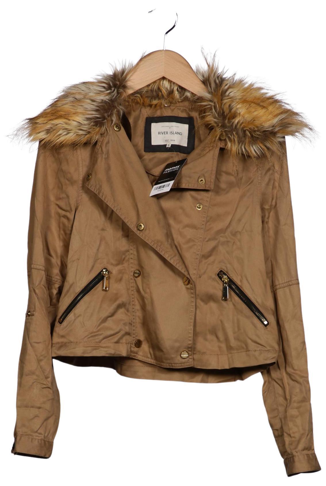 

River Island Petite Damen Jacke, beige, Gr. 8