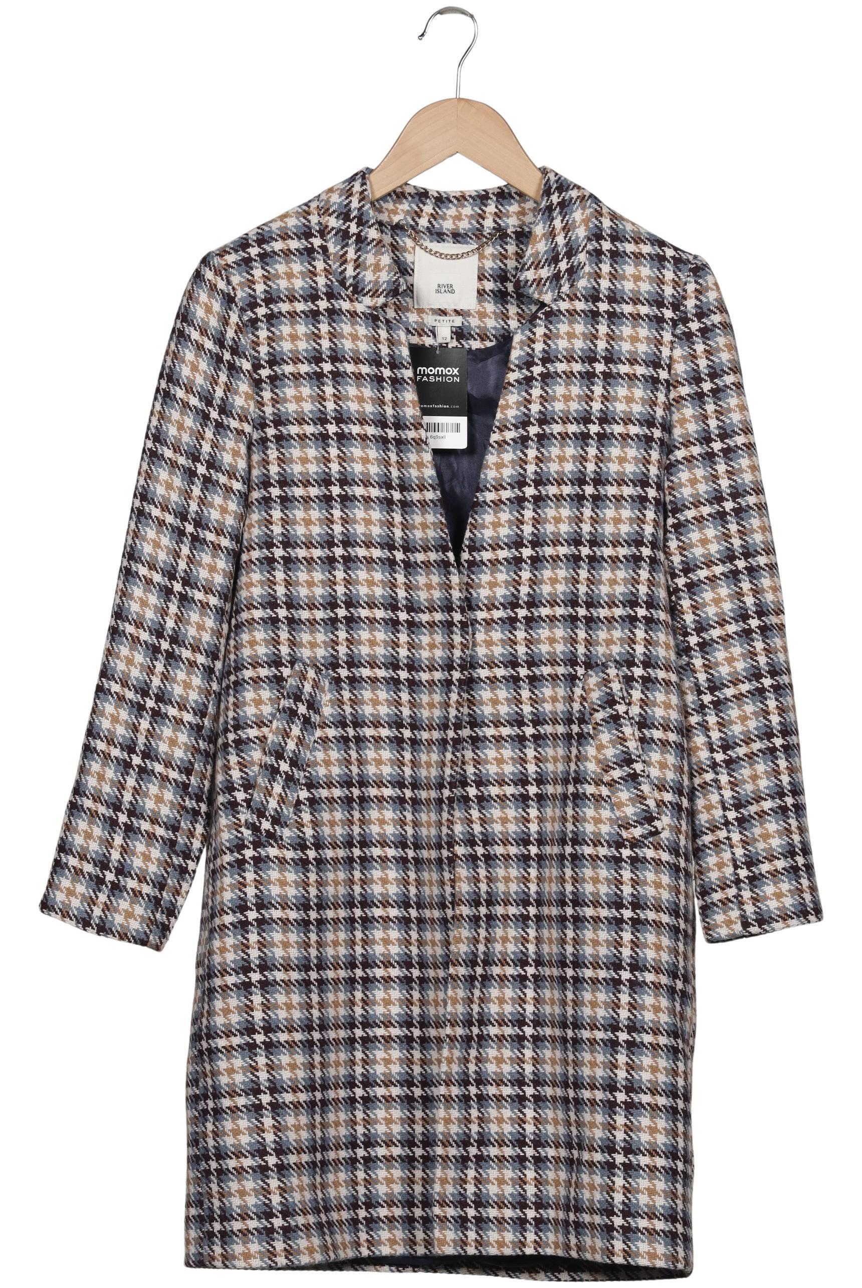

River Island Petite Damen Mantel, mehrfarbig, Gr. 38