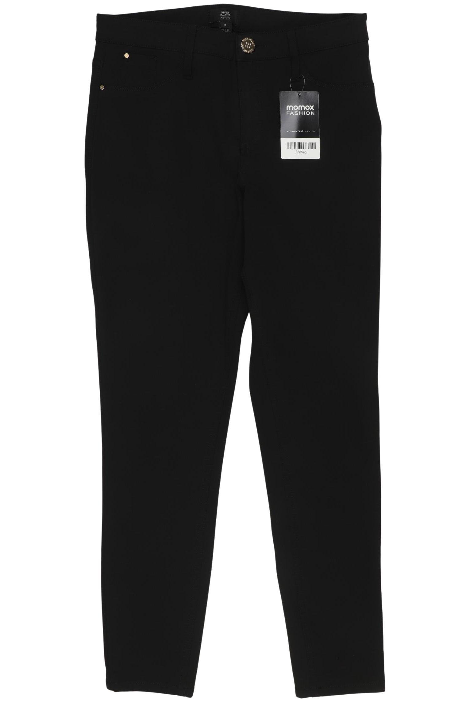 

River Island Petite Damen Stoffhose, schwarz, Gr. 34