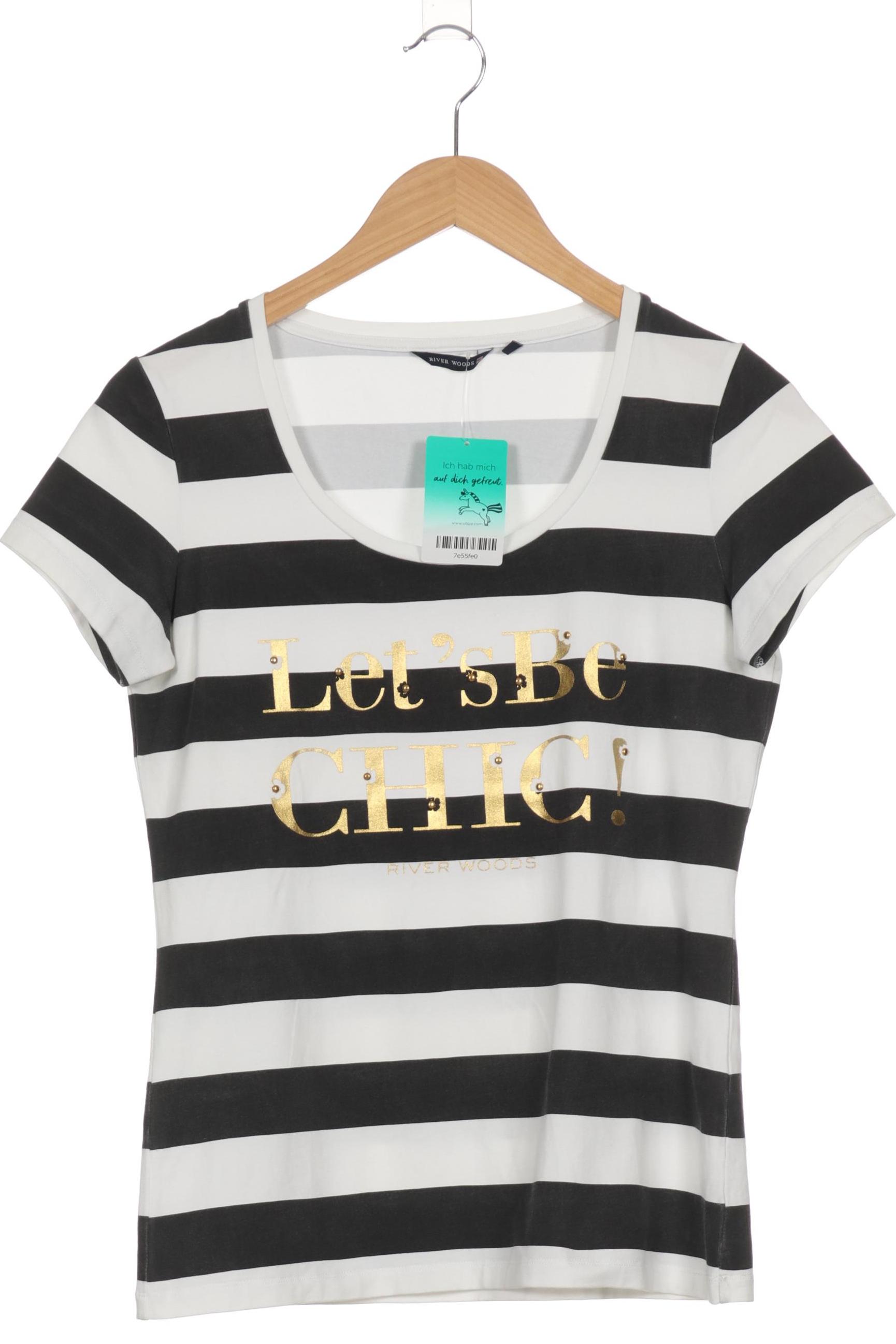 

River Woods Damen T-Shirt, schwarz, Gr. 38