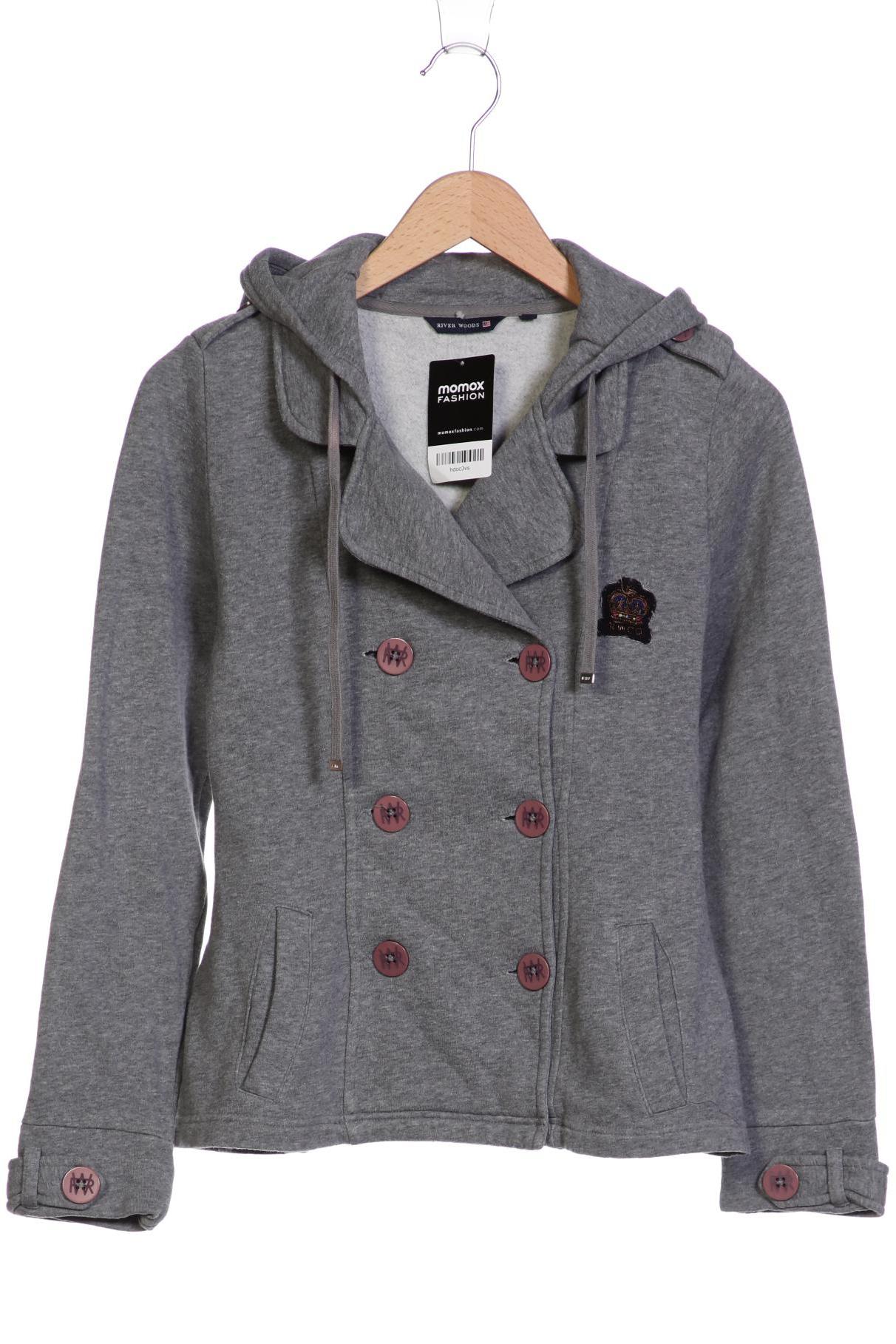 

River Woods Damen Kapuzenpullover, grau, Gr. 38