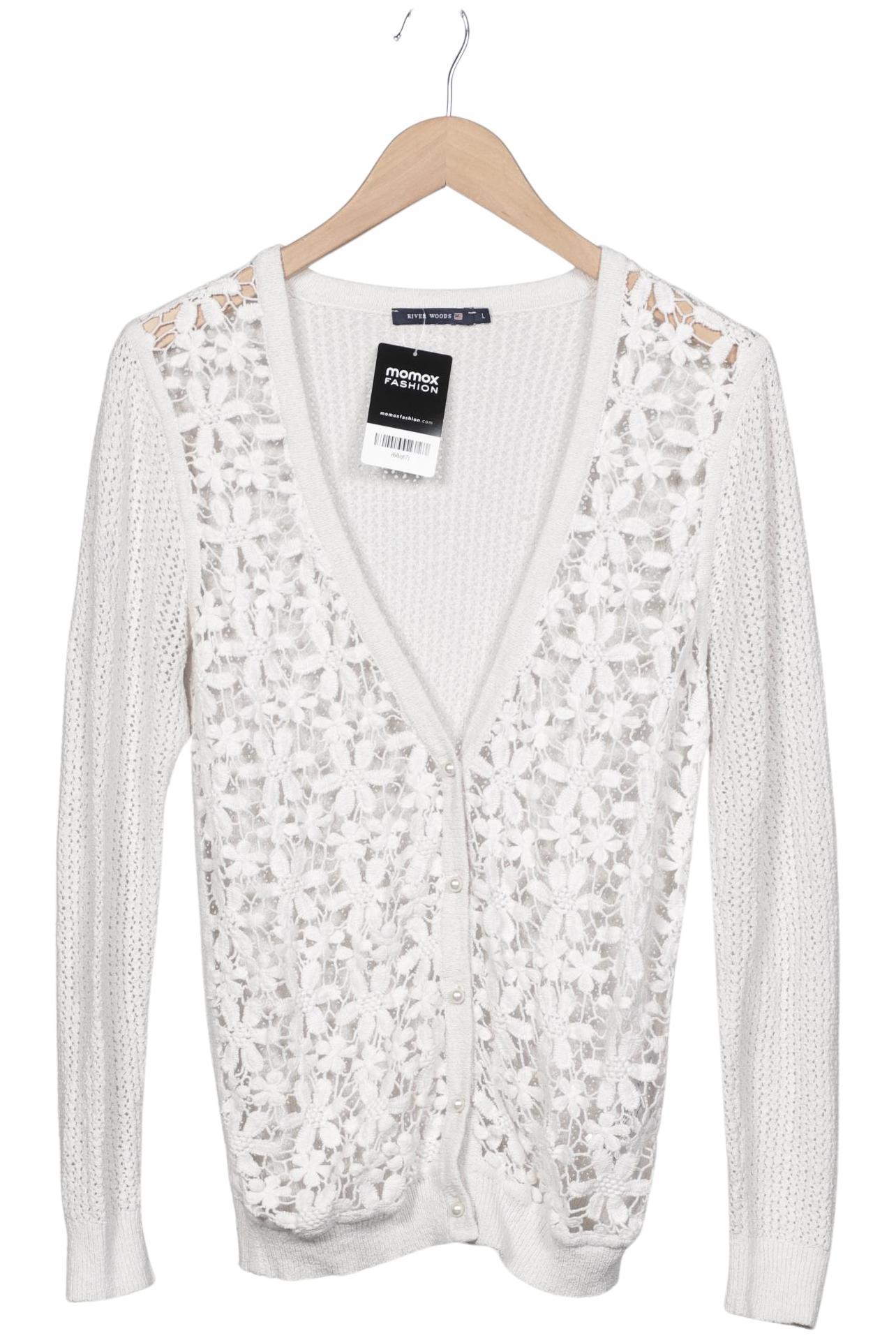 

River Woods Damen Strickjacke, weiß, Gr. 42