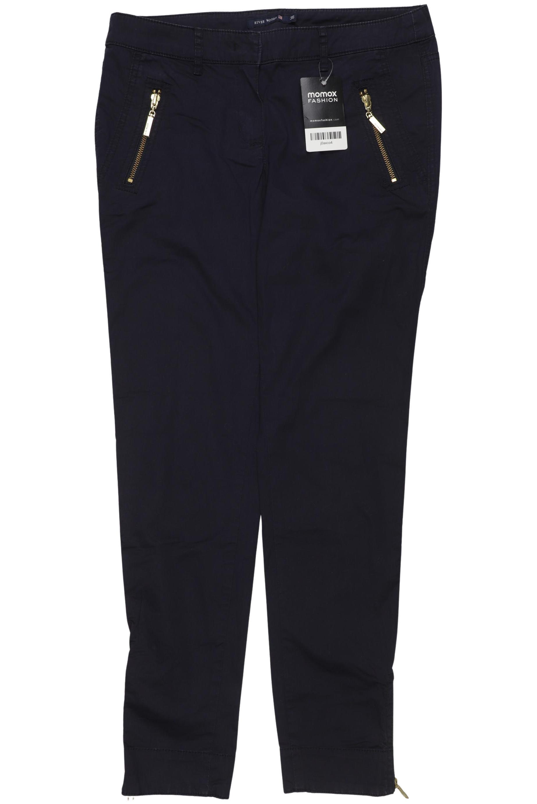 

River Woods Damen Stoffhose, marineblau, Gr. 36