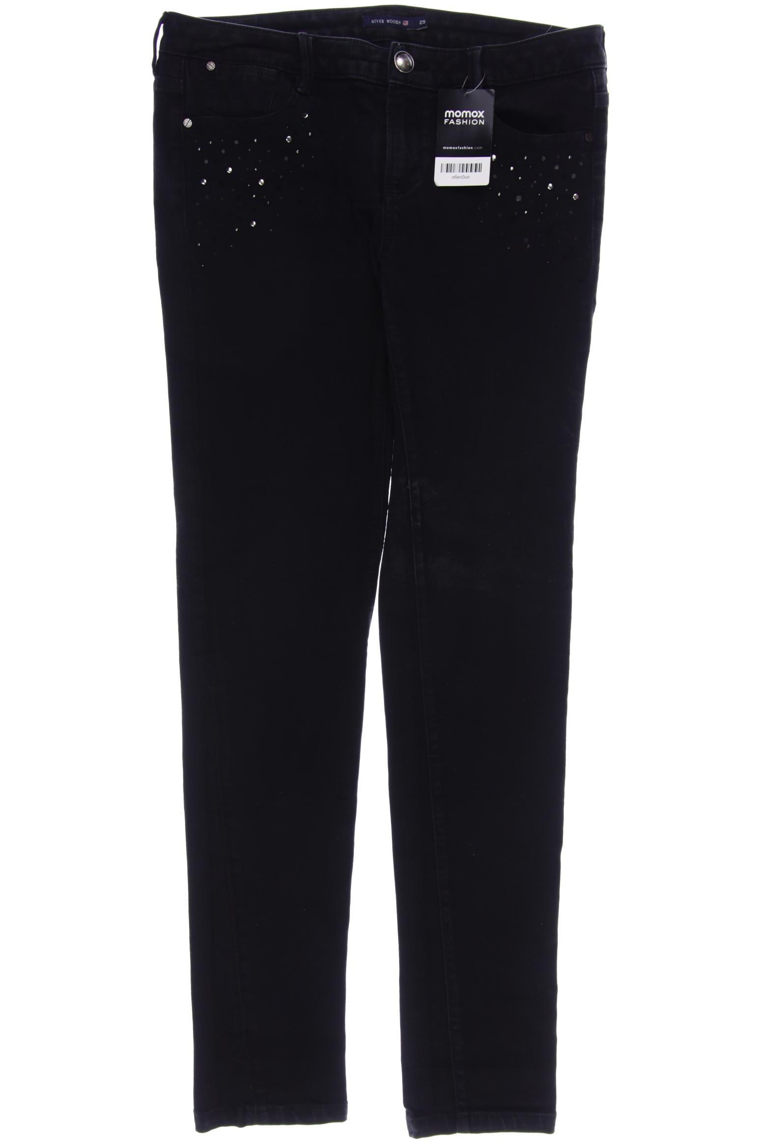 

River Woods Damen Jeans, schwarz
