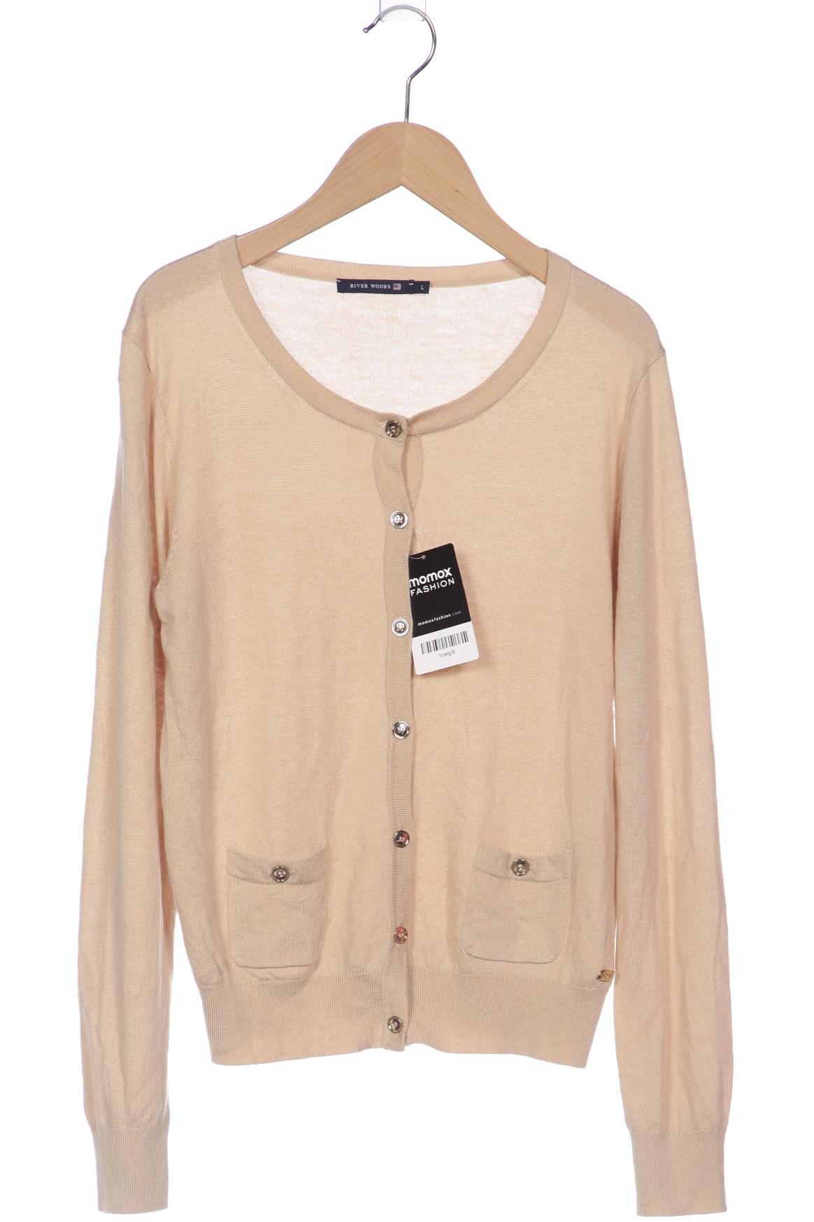 

River Woods Damen Strickjacke, beige, Gr. 42