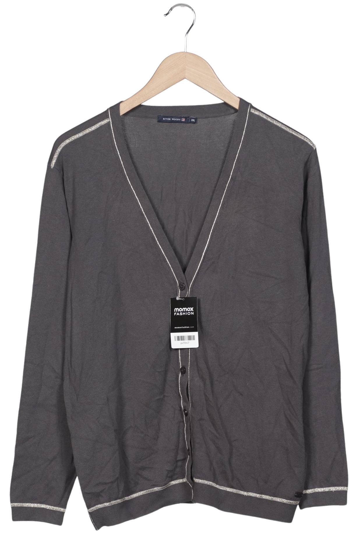 

River Woods Damen Strickjacke, grau, Gr. 46