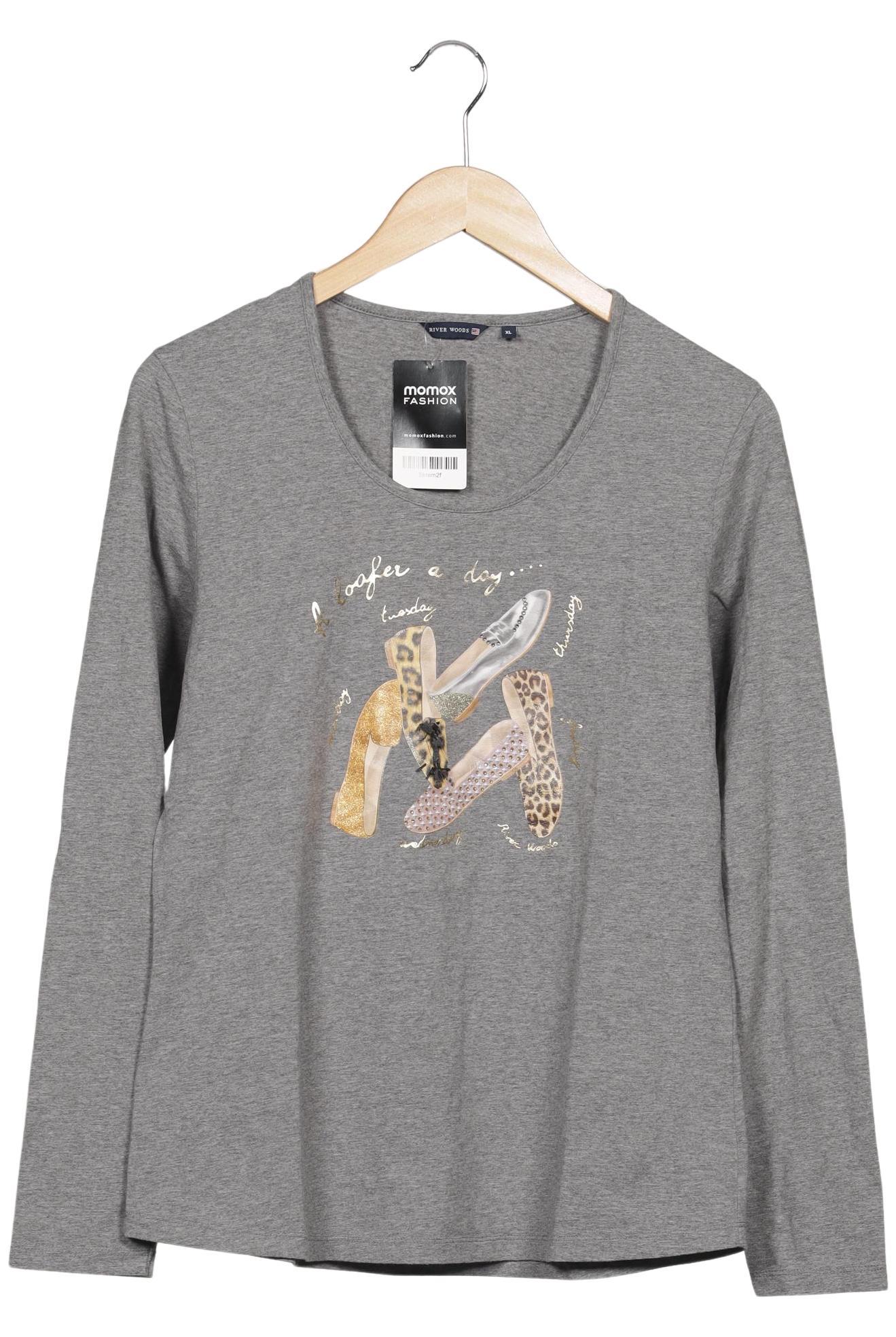 

River Woods Damen Langarmshirt, grau, Gr. 44