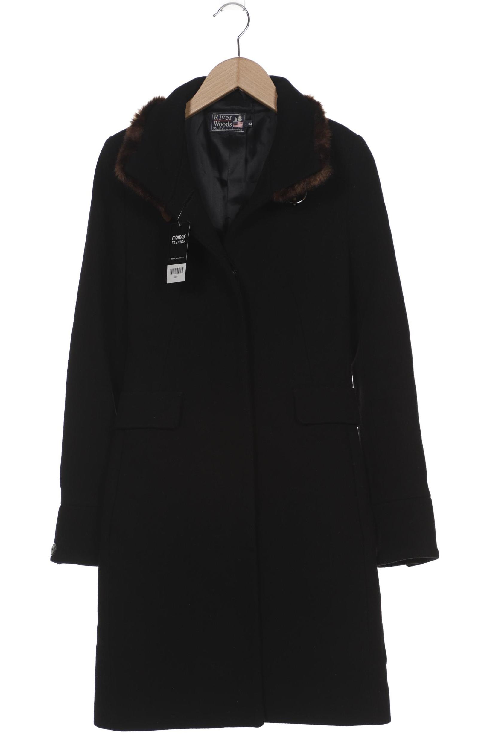 

River Woods Damen Mantel, schwarz, Gr. 34
