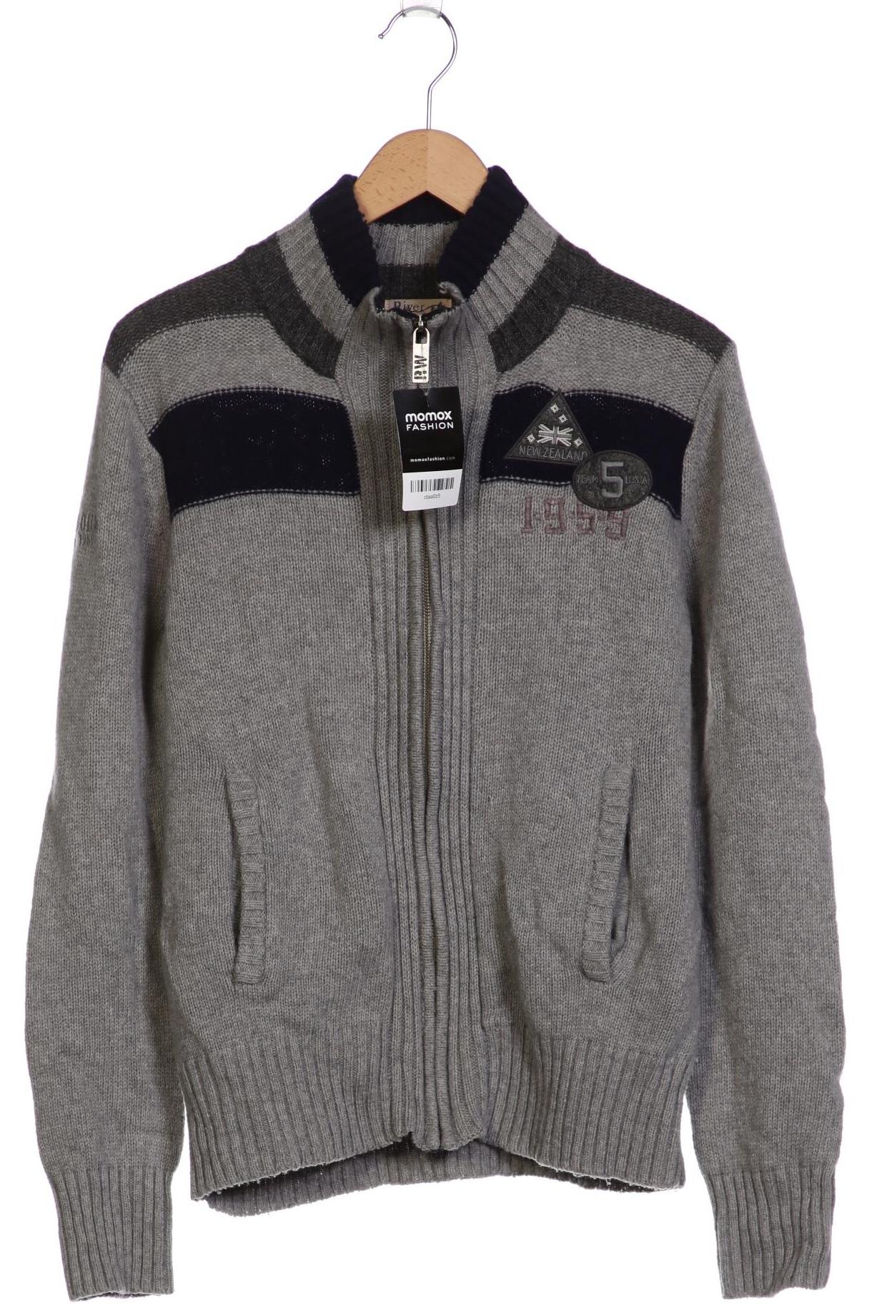 

River Woods Herren Strickjacke, grau, Gr. 46