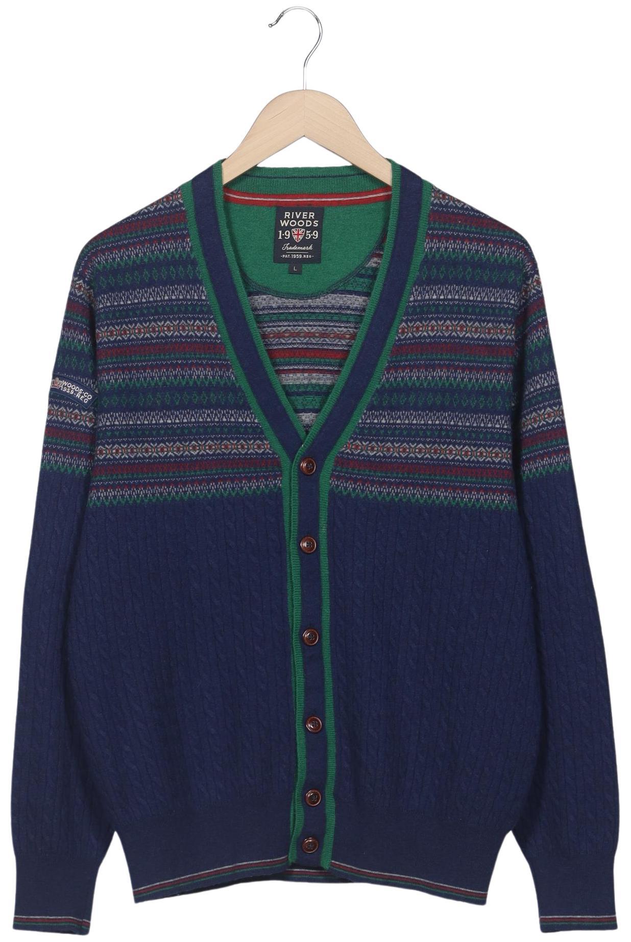 Thumbnail - River Woods Herren Strickjacke, mehrfarbig, Gr. 52