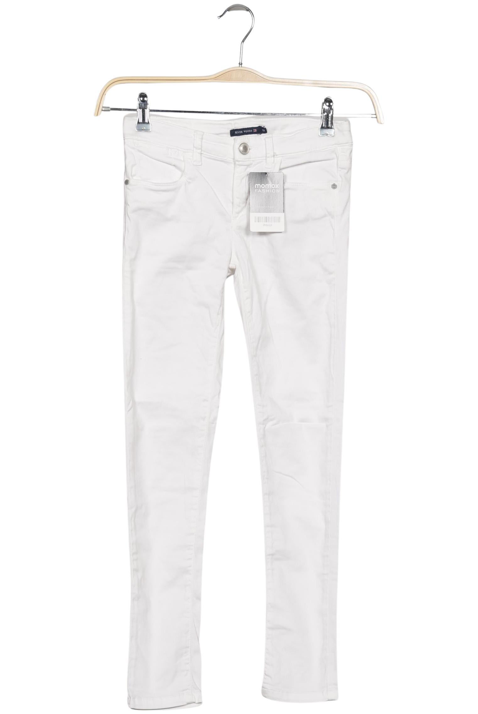 

River Woods Mädchen Stoffhose, weiß, Gr. 12
