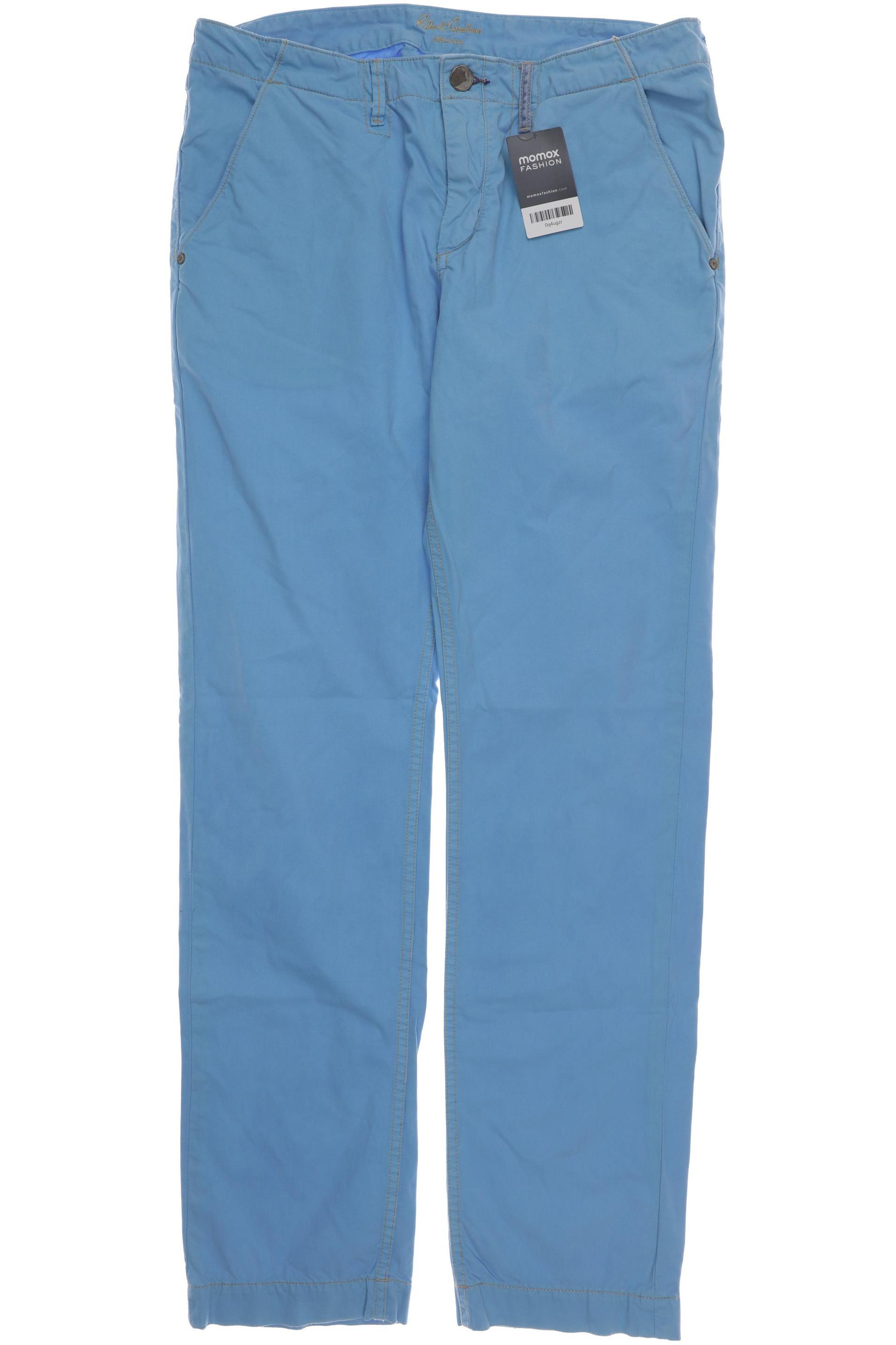 

ROBERT GRAHAM Herren Jeans, hellblau