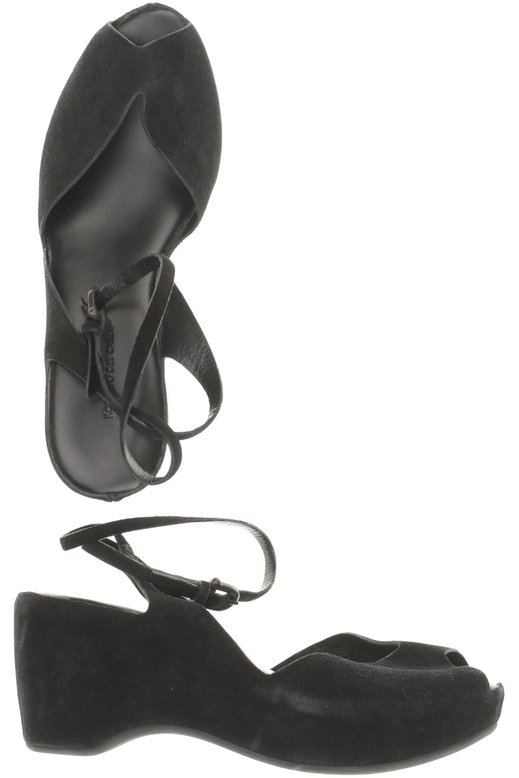 

Roberto del Carlo Damen Sandale, schwarz, Gr. 38