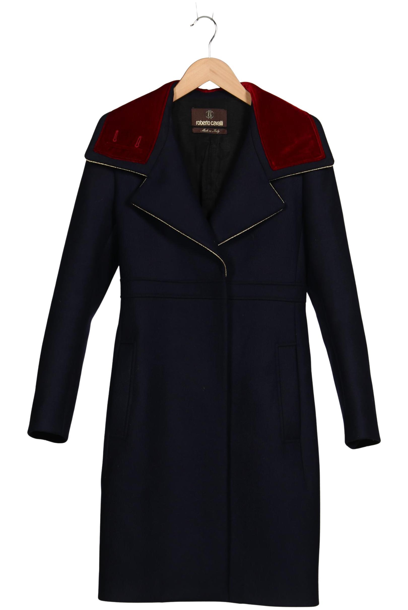 

Roberto Cavalli Damen Mantel, marineblau, Gr. 42