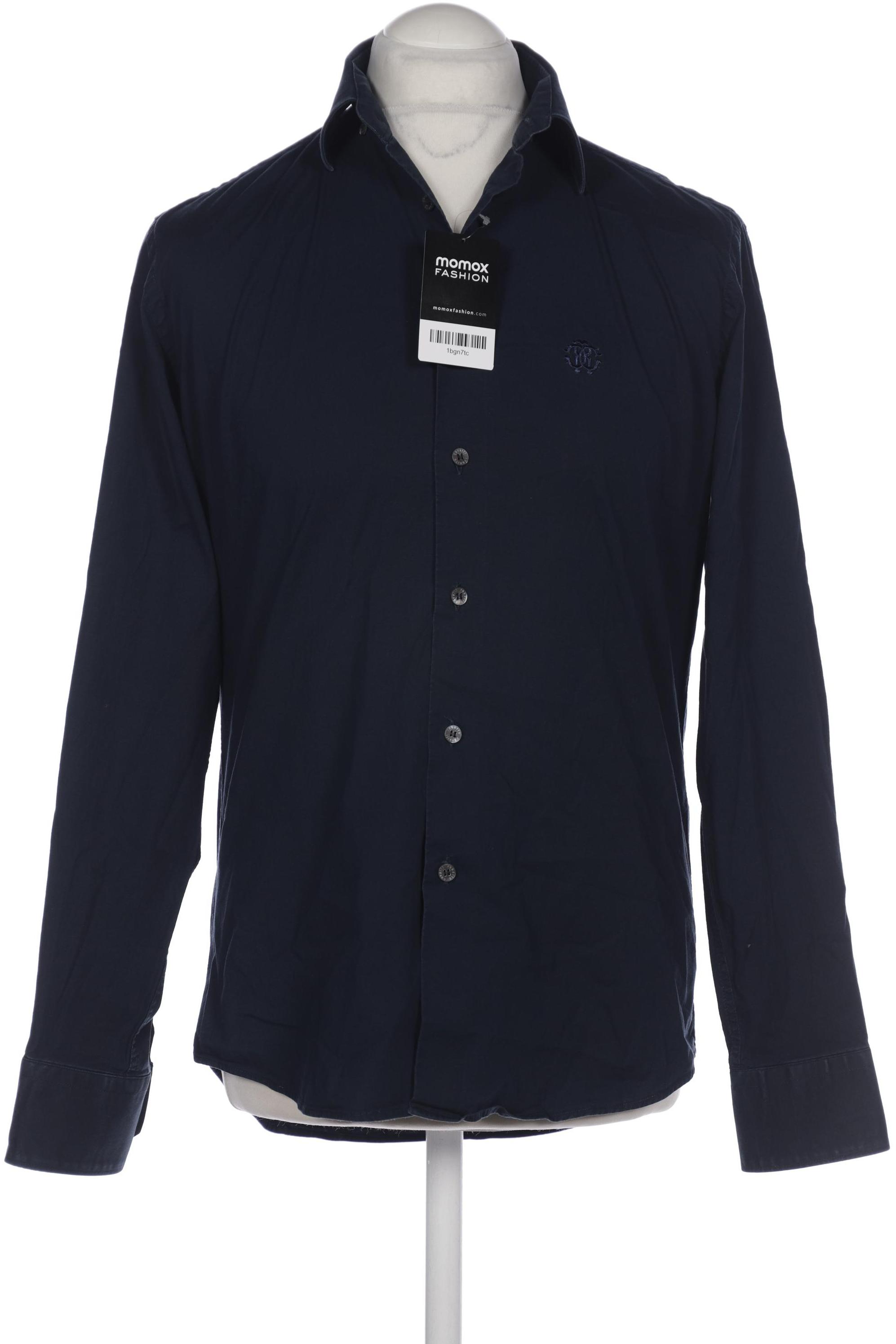 

Roberto Cavalli Herren Hemd, marineblau, Gr. 52