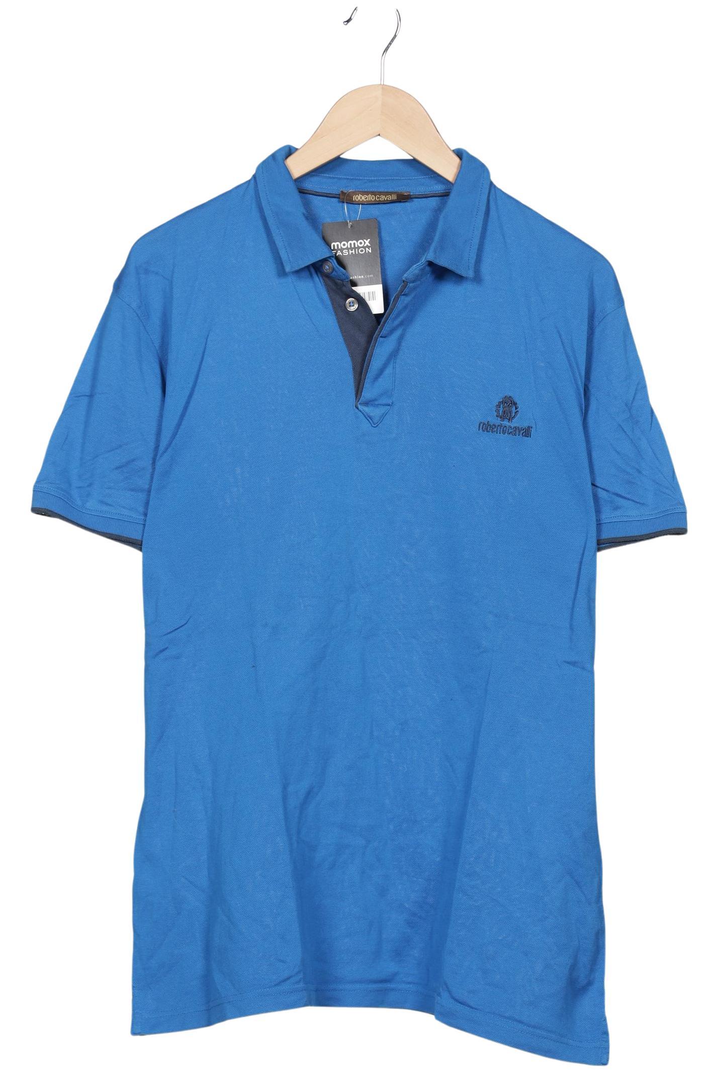 Thumbnail - Roberto Cavalli Herren Poloshirt, blau, Gr. 56