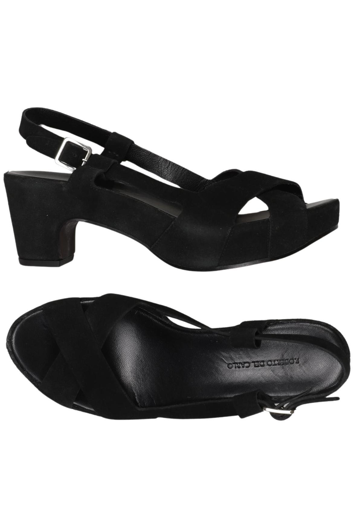 

Roberto del Carlo Damen Sandale, schwarz, Gr. 39