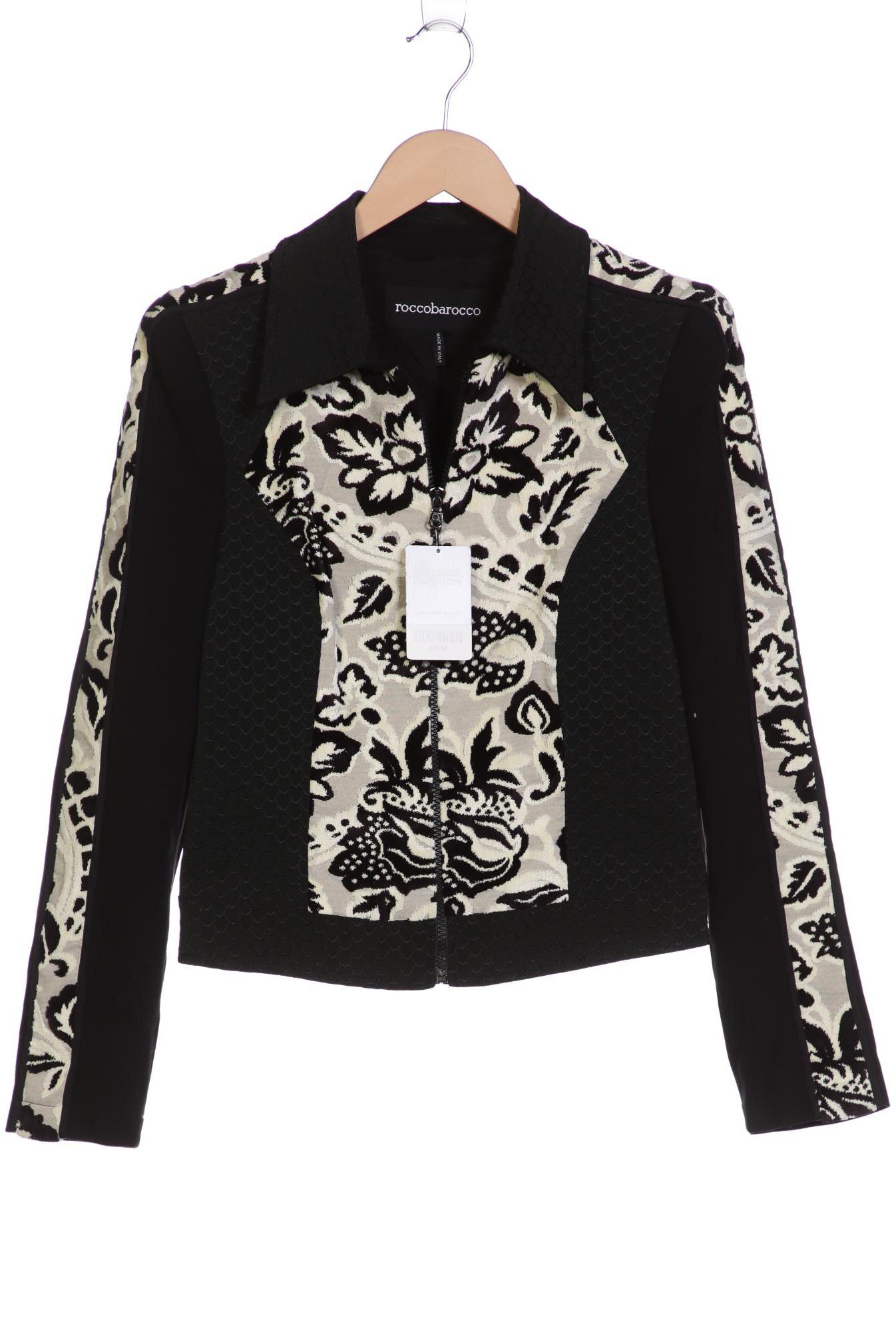 

roccobarocco Damen Jacke, schwarz, Gr. 38