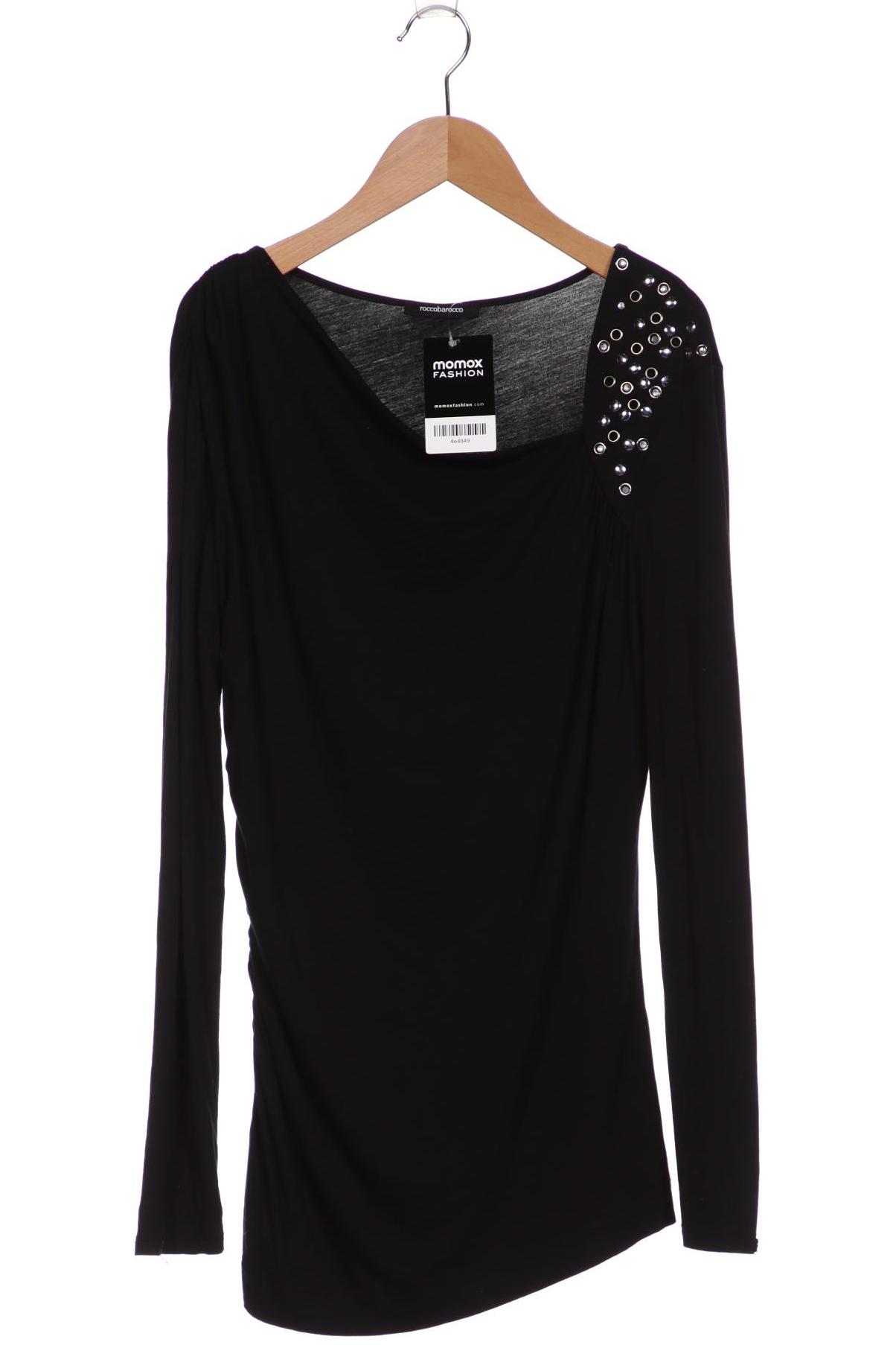 

roccobarocco Damen Langarmshirt, schwarz, Gr. 36