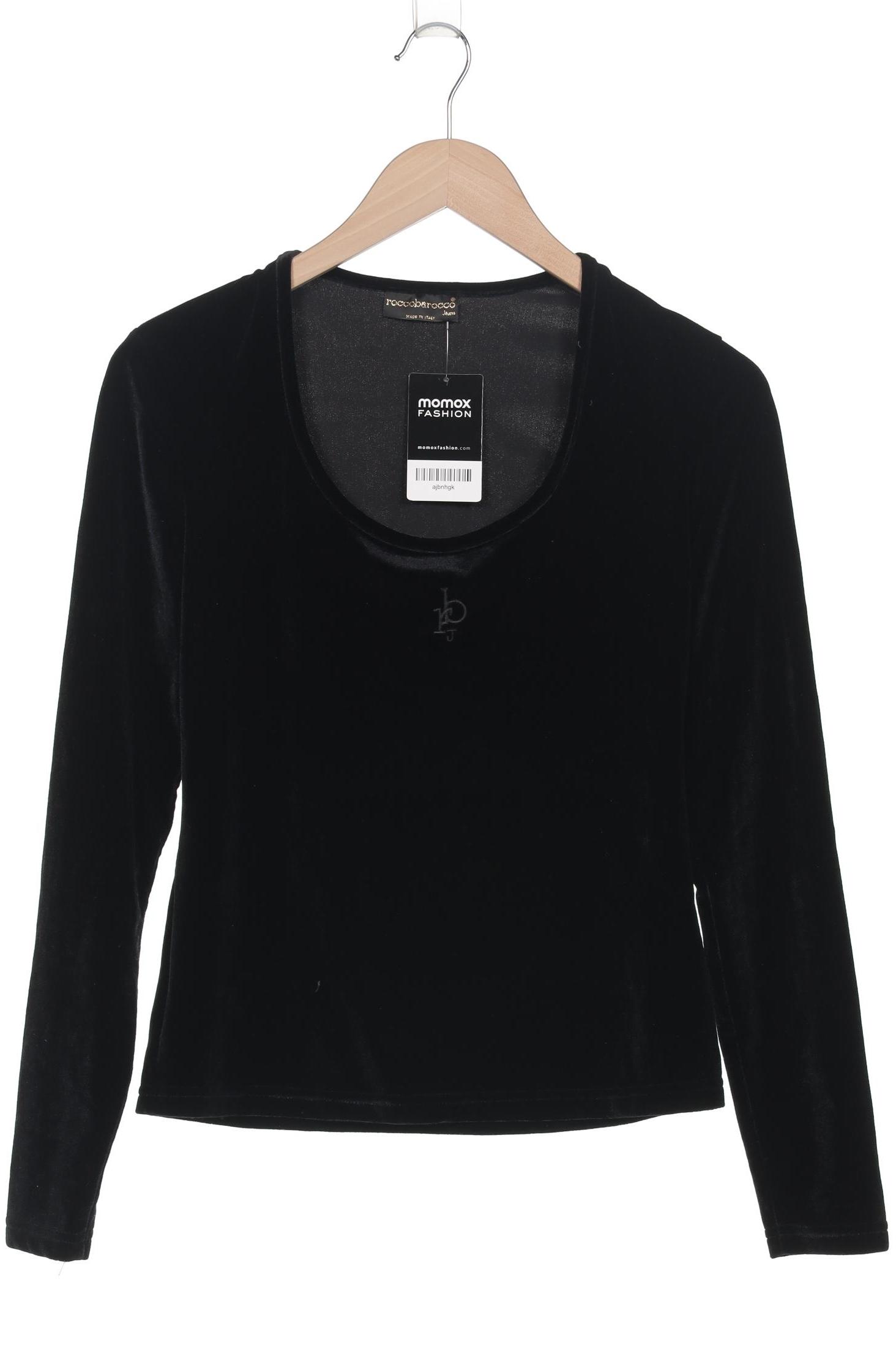 Thumbnail - roccobarocco Damen Langarmshirt, schwarz, Gr. 38