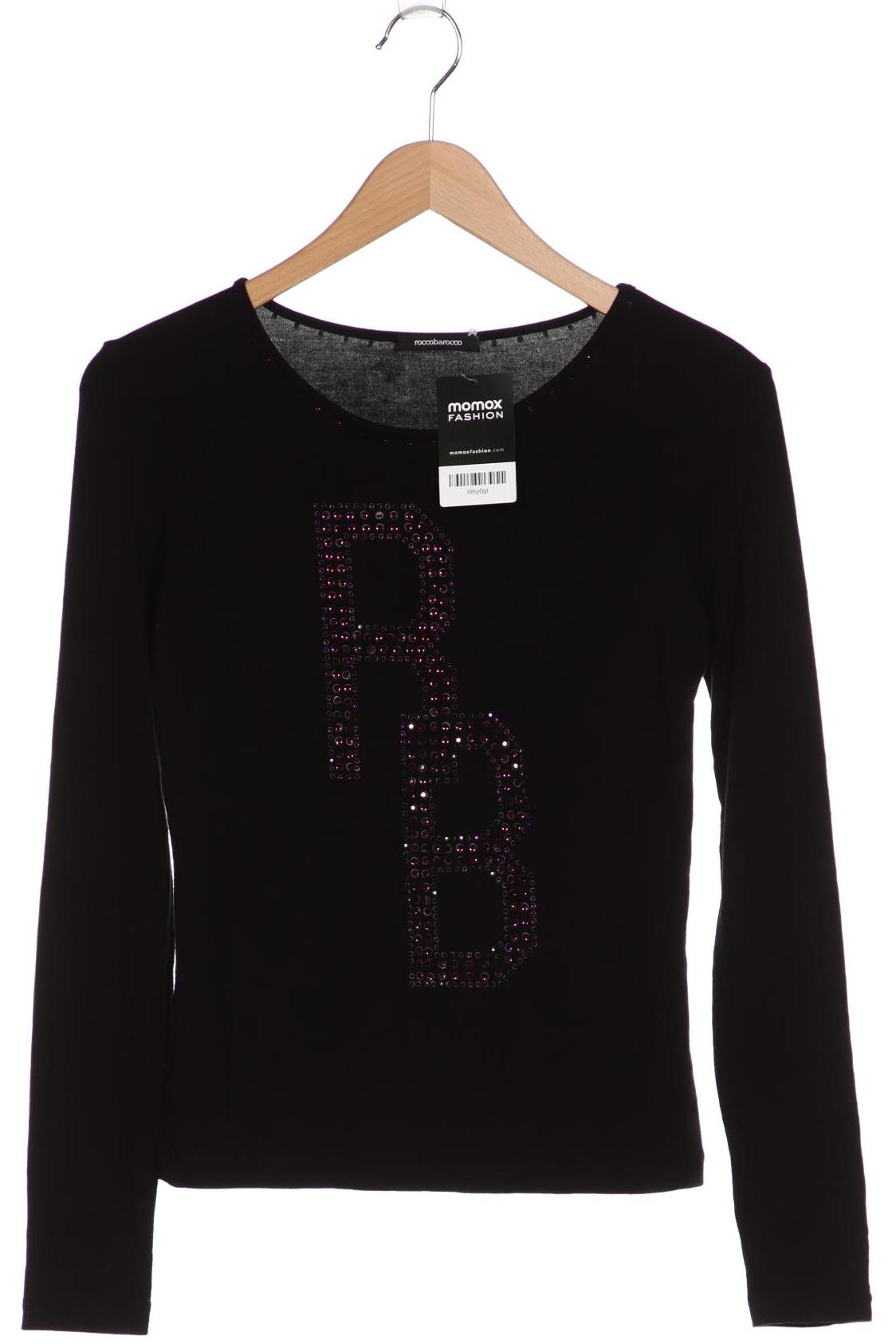 

roccobarocco Damen Langarmshirt, schwarz, Gr. 34