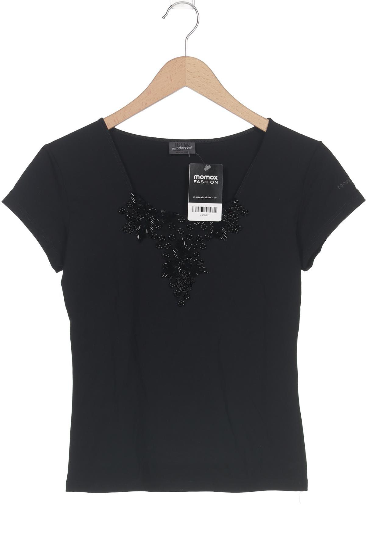 

roccobarocco Damen T-Shirt, schwarz, Gr. 38