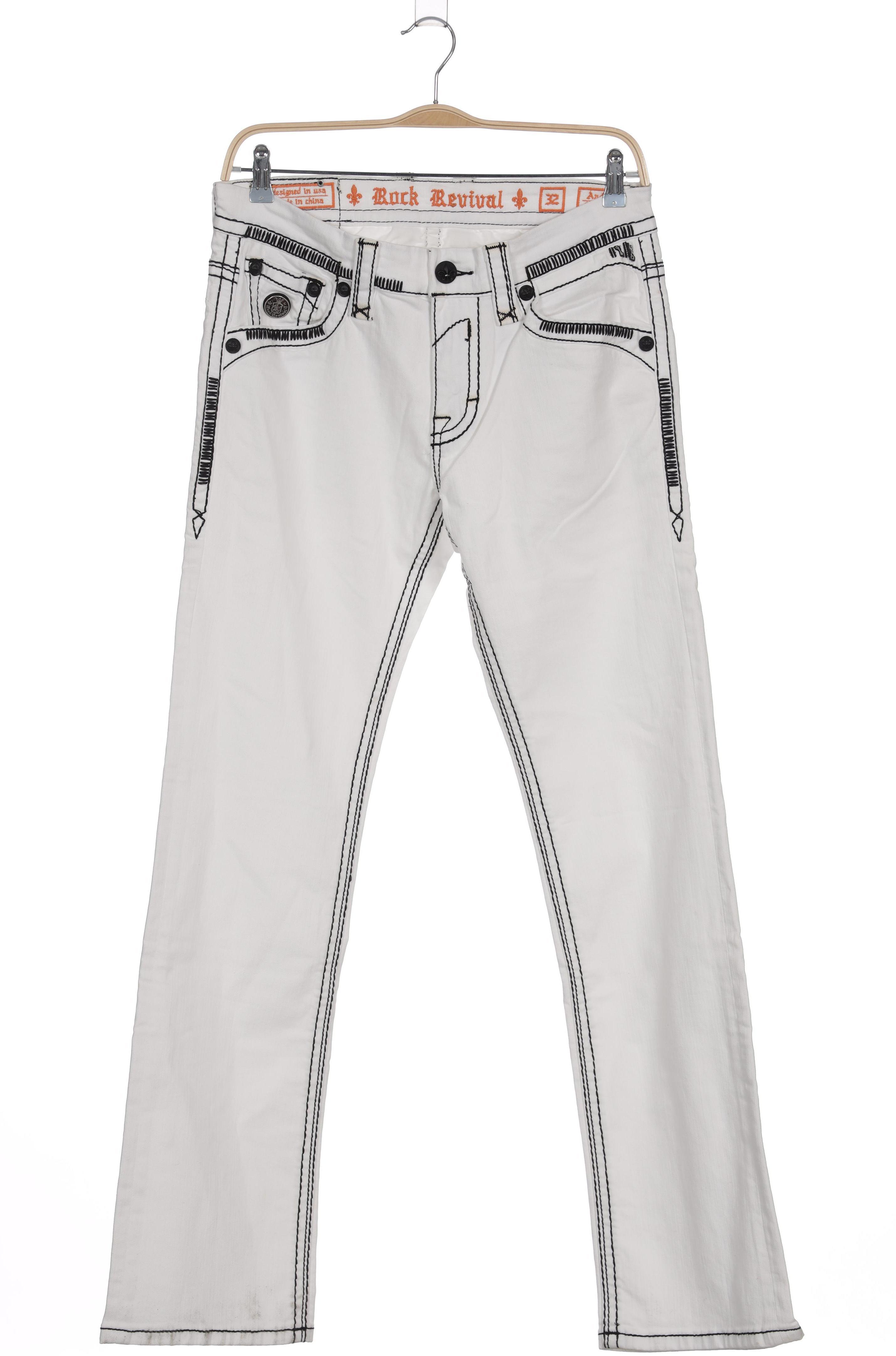 Thumbnail - Rock Revival Herren Jeans, weiß, Gr. 32