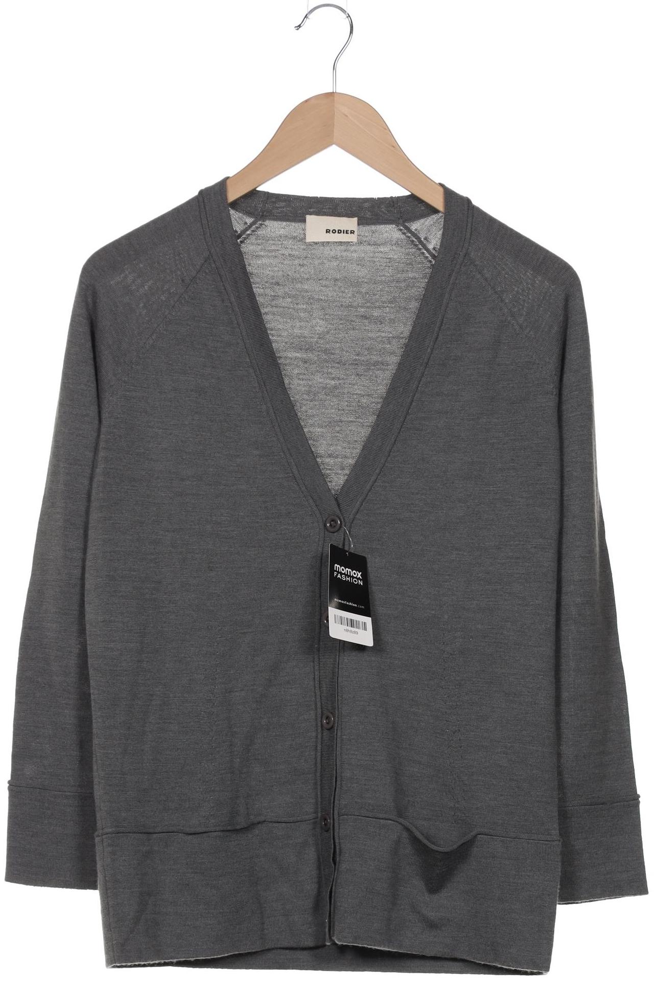 

Rodier Damen Strickjacke, grau, Gr. 36