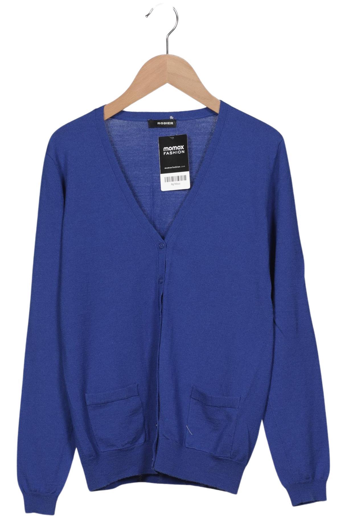 

Rodier Damen Strickjacke, blau, Gr. 40