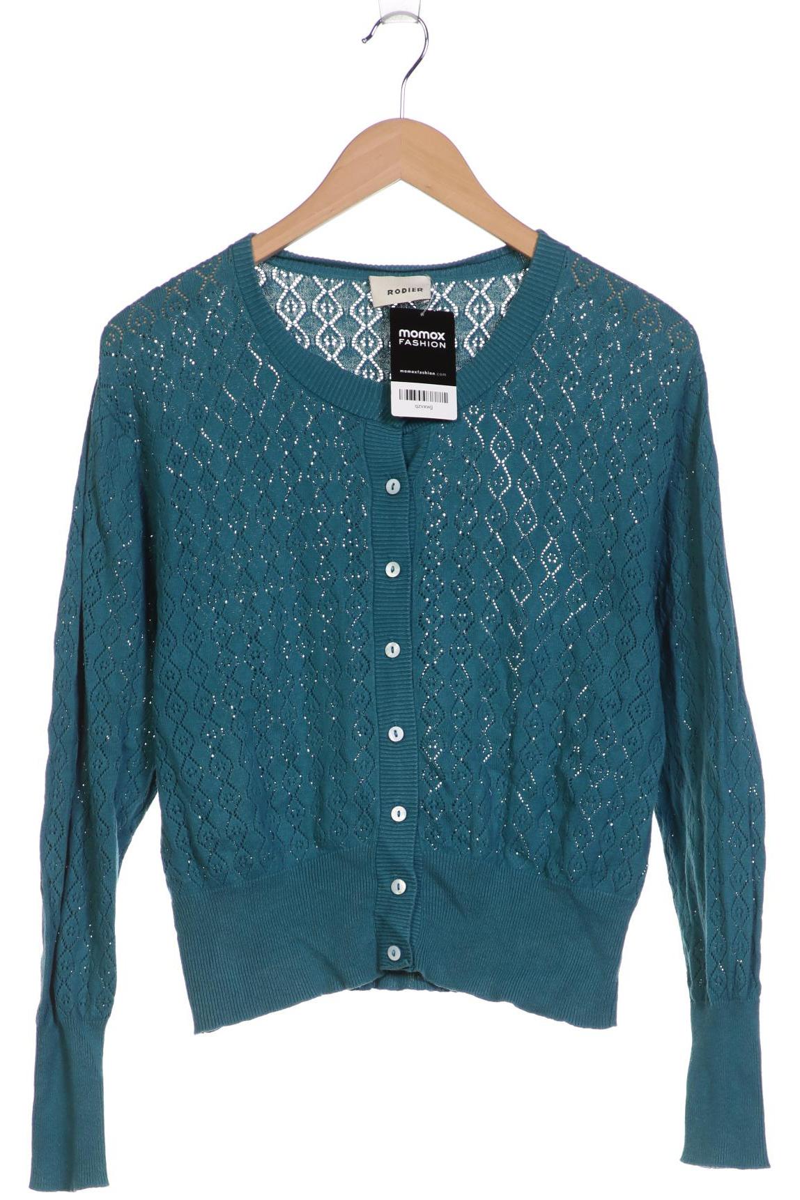 

Rodier Damen Strickjacke, blau, Gr. 38