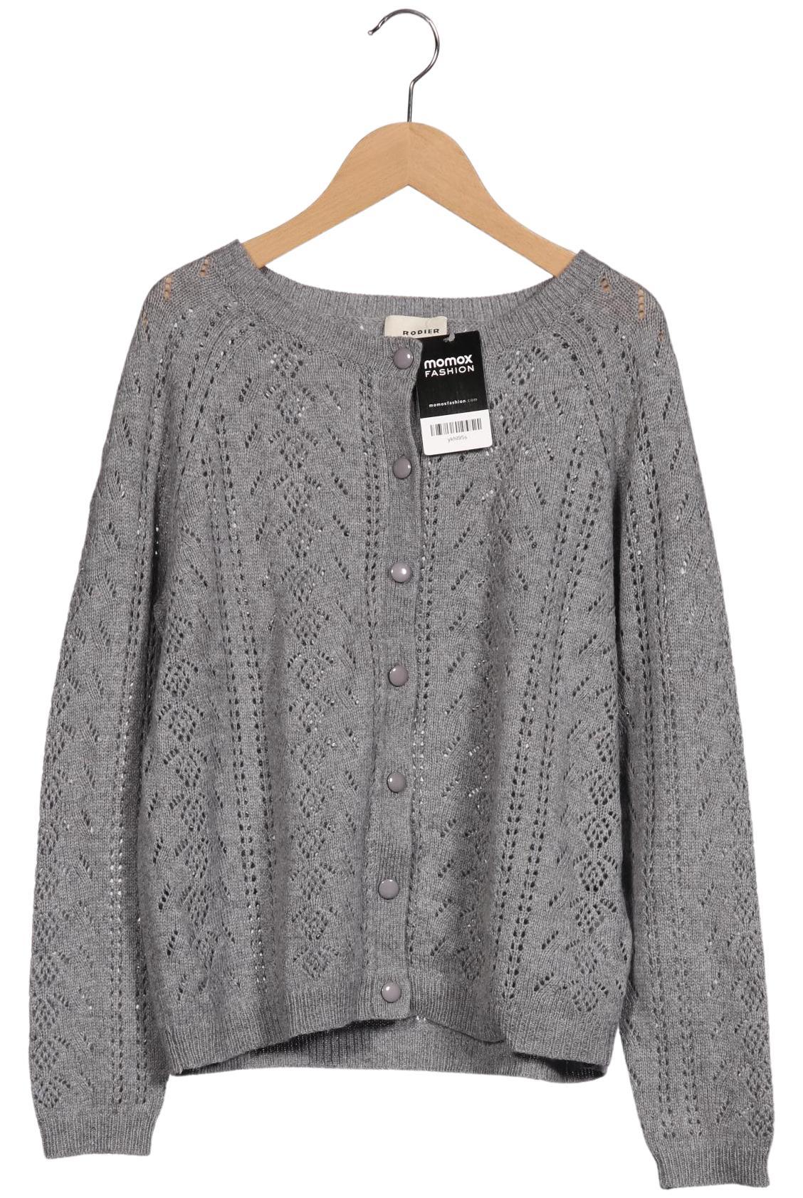 

Rodier Damen Strickjacke, grau, Gr. 38
