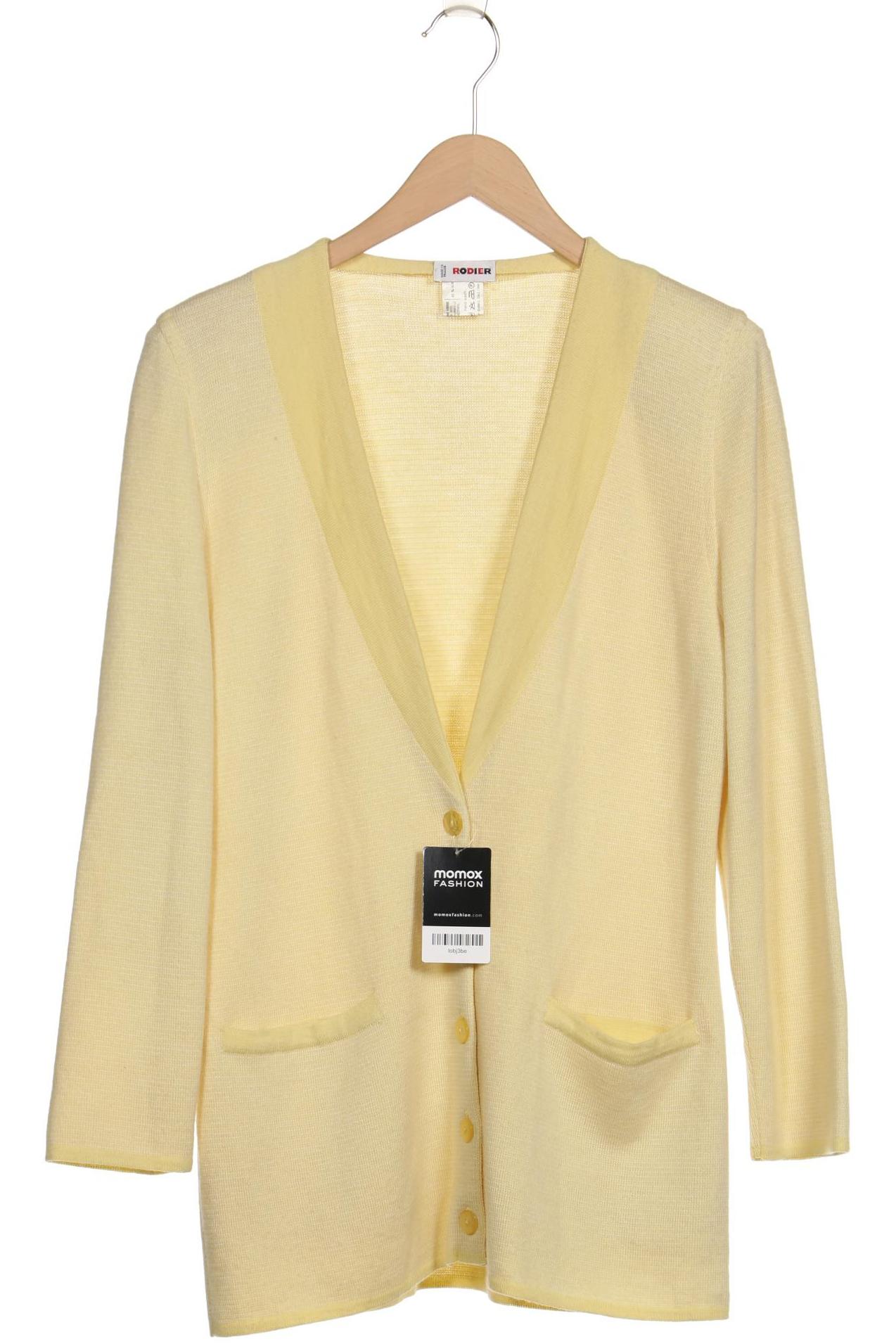 

Rodier Damen Strickjacke, gelb, Gr. 42