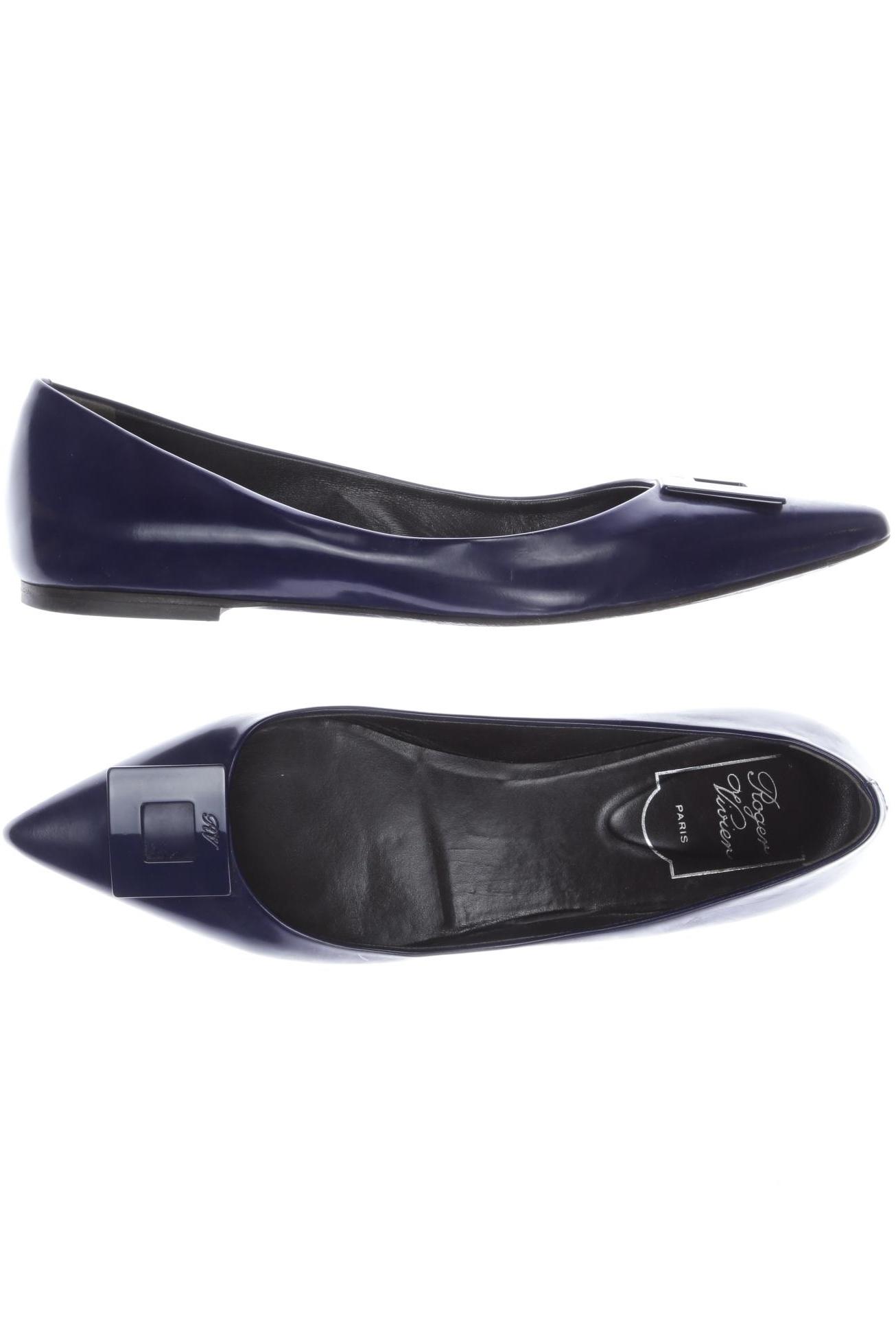 

Roger Vivier Damen Ballerinas, marineblau, Gr. 38.5