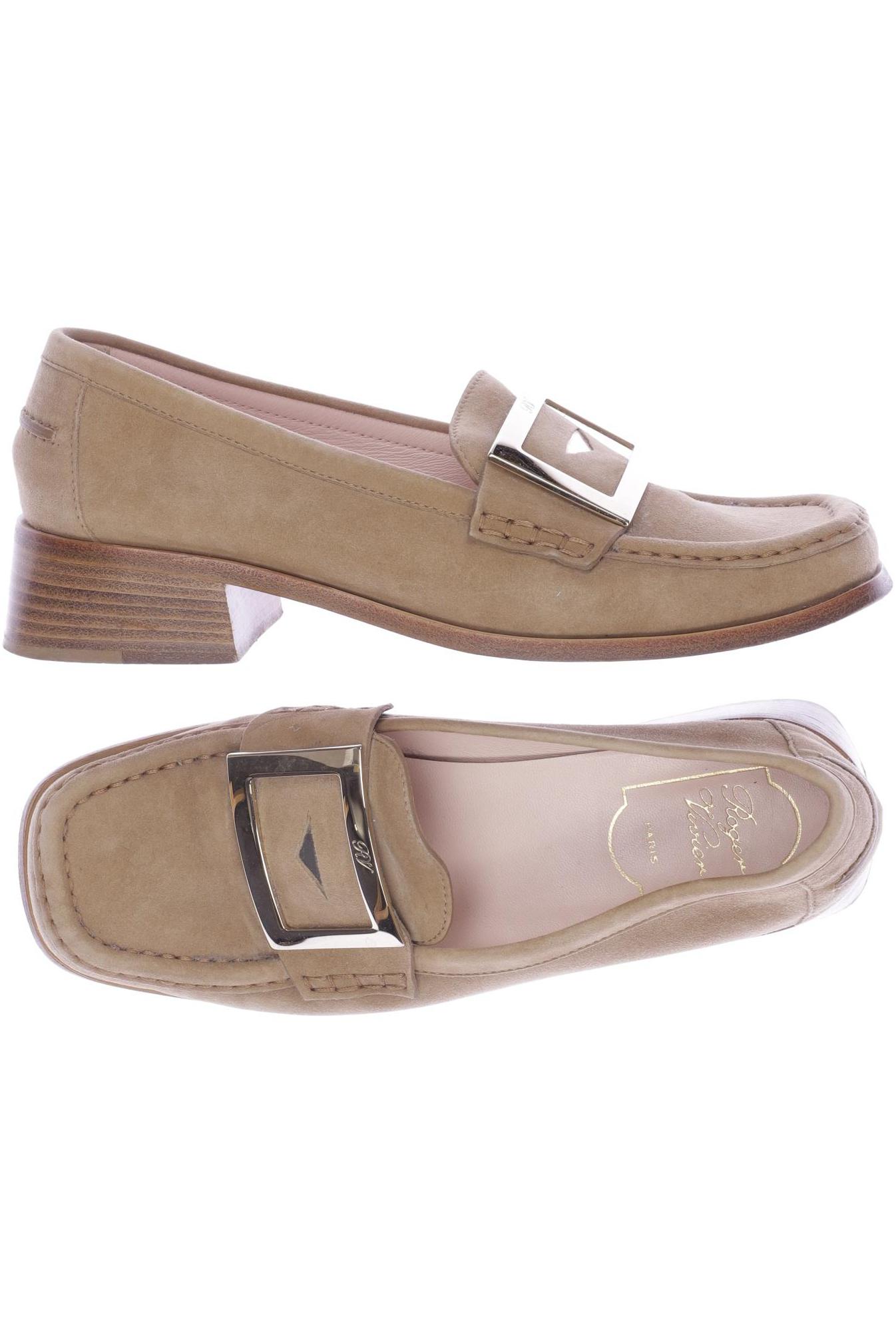 

Roger Vivier Damen Halbschuh, beige, Gr. 38