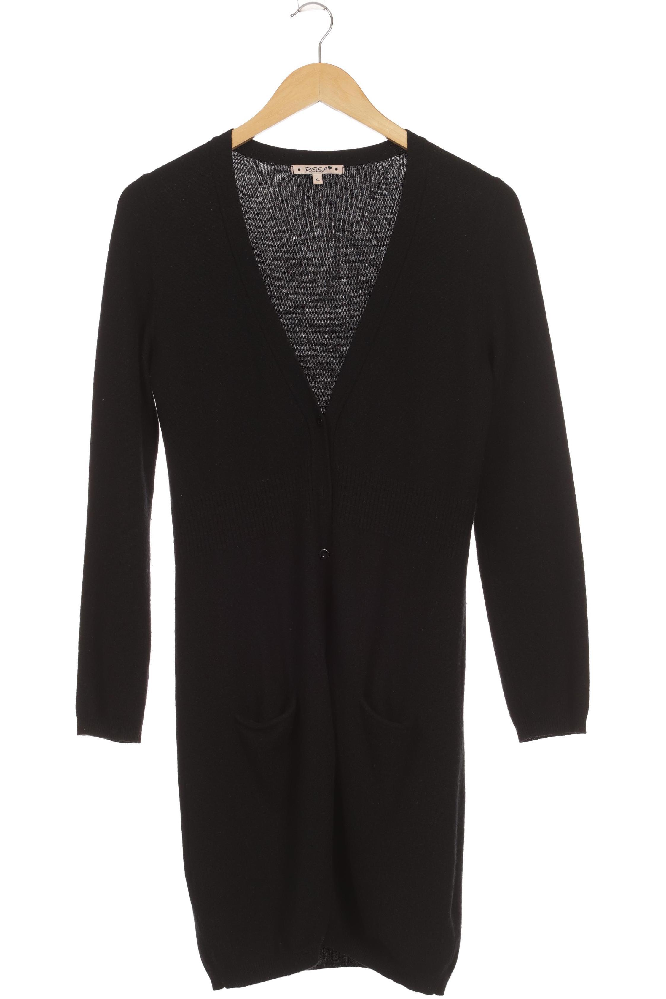 

Rosa Cashmere Damen Strickjacke, schwarz, Gr.