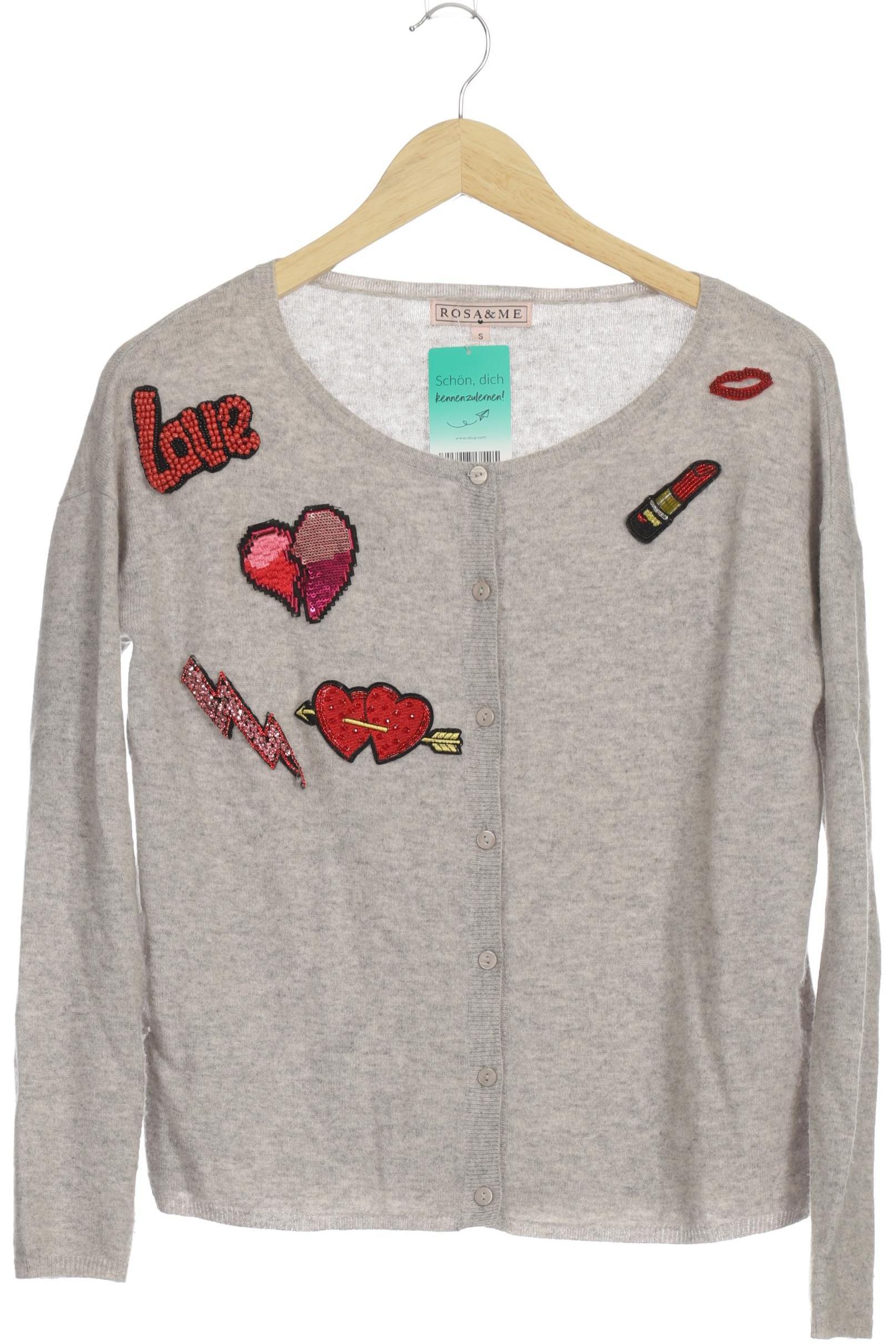 

Rosa Cashmere Damen Strickjacke, grau, Gr.