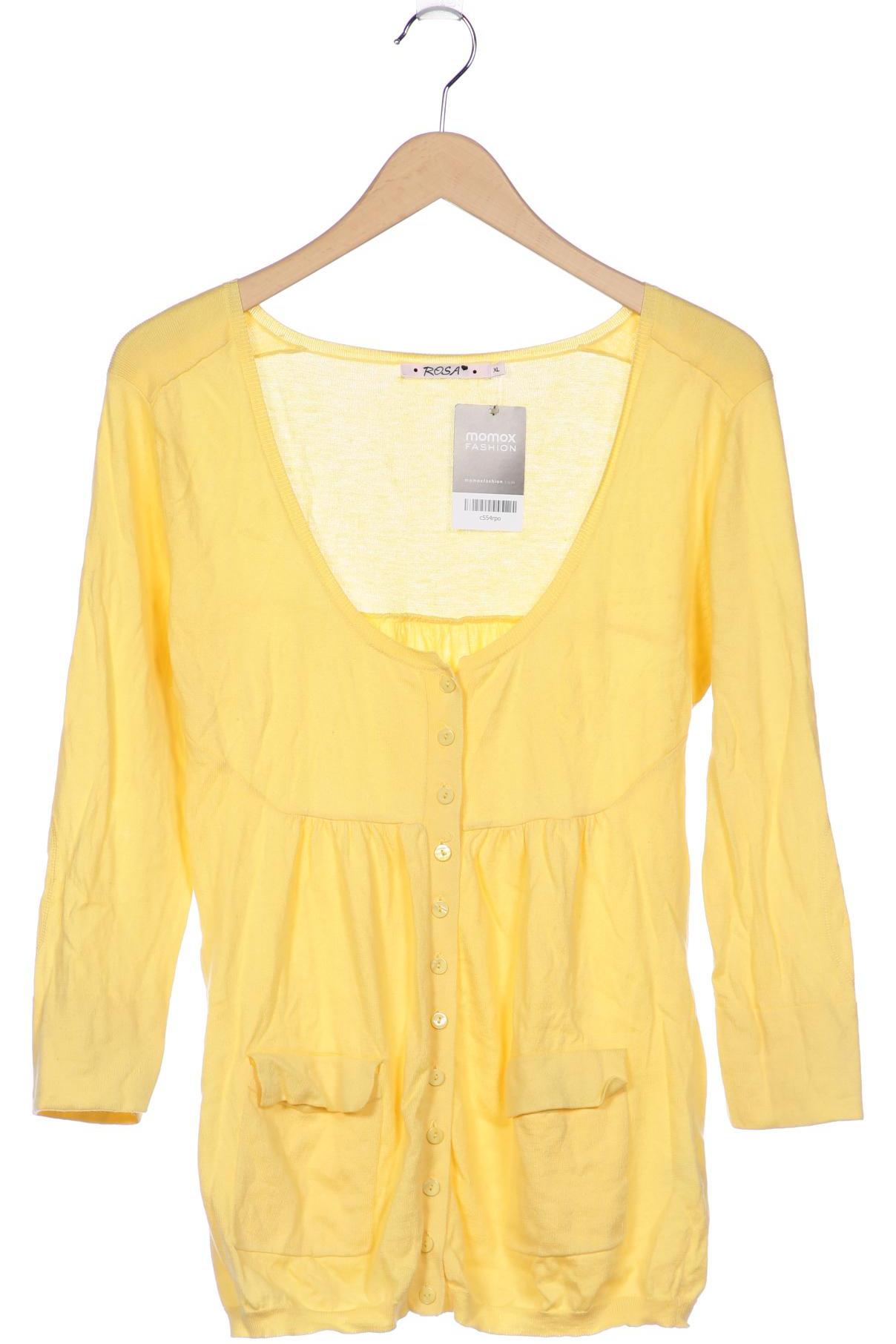 

Rosa Cashmere Damen Strickjacke, gelb, Gr. 44