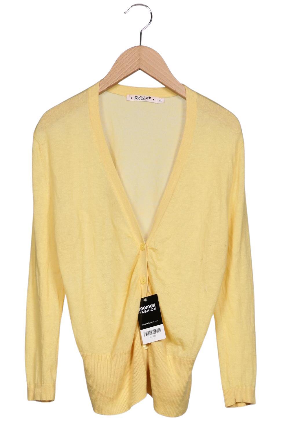 

Rosa von Schmaus Damen Strickjacke, gelb, Gr. 44