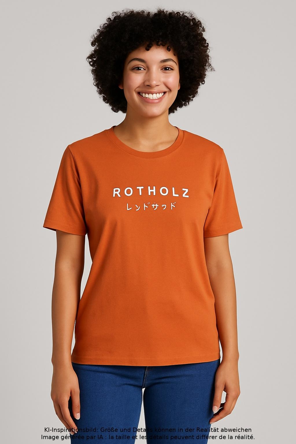 

Rotholz Damen T-Shirt, orange, Gr. 42