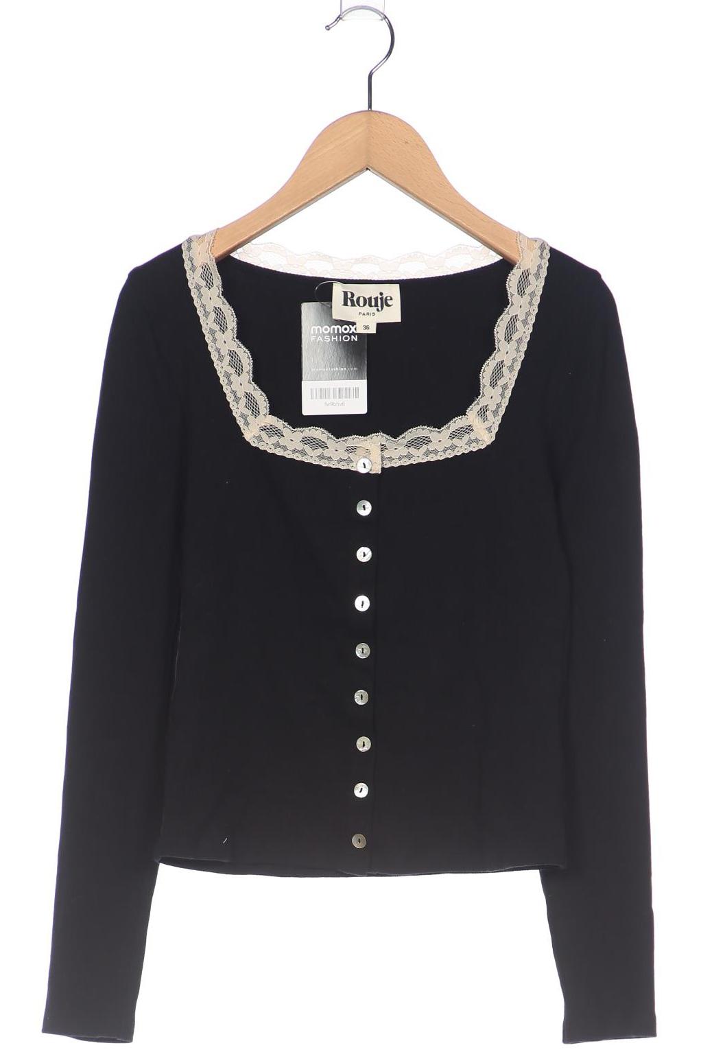 

Rouje Damen Langarmshirt, schwarz, Gr. 36